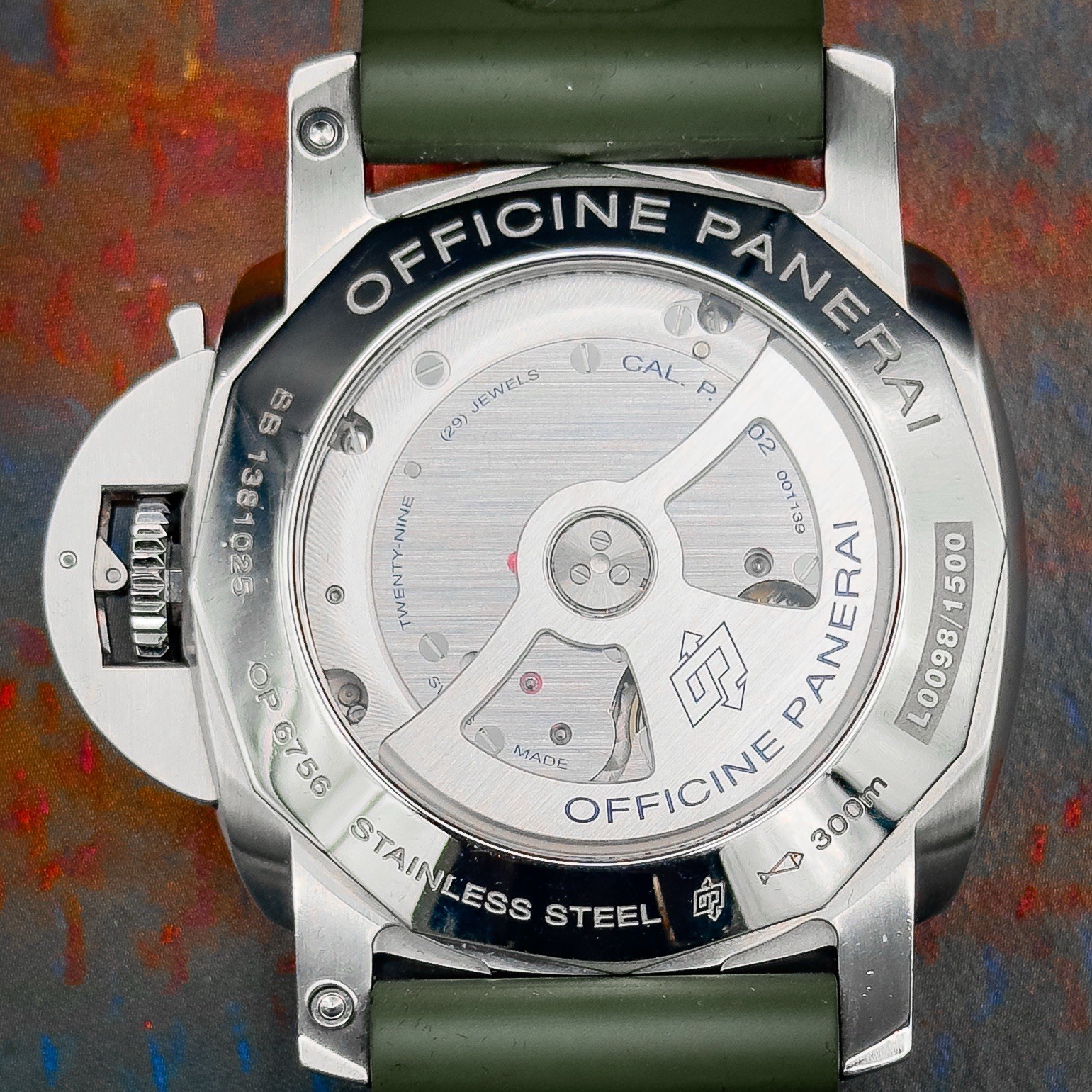 Panerai Luminor 1950 GMT PAM00321 44mm Steel Power Reserve Black Dial Watch