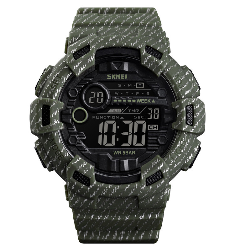 SKMEI Luxury Sport Watch Men Alarm Cowboy 50m Waterproof Digital Watches