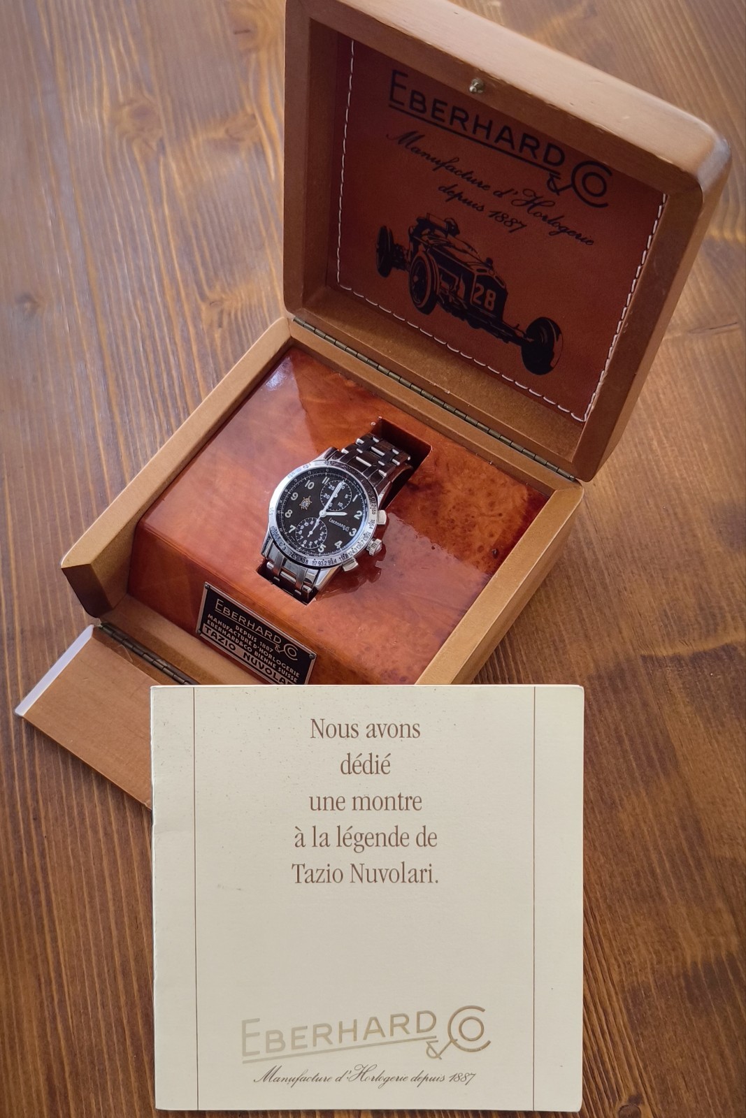 EBERHARD TAZIO NUVOLARI 31030 1st SERIES OPEN TURTLE BRACELET FULL SET
