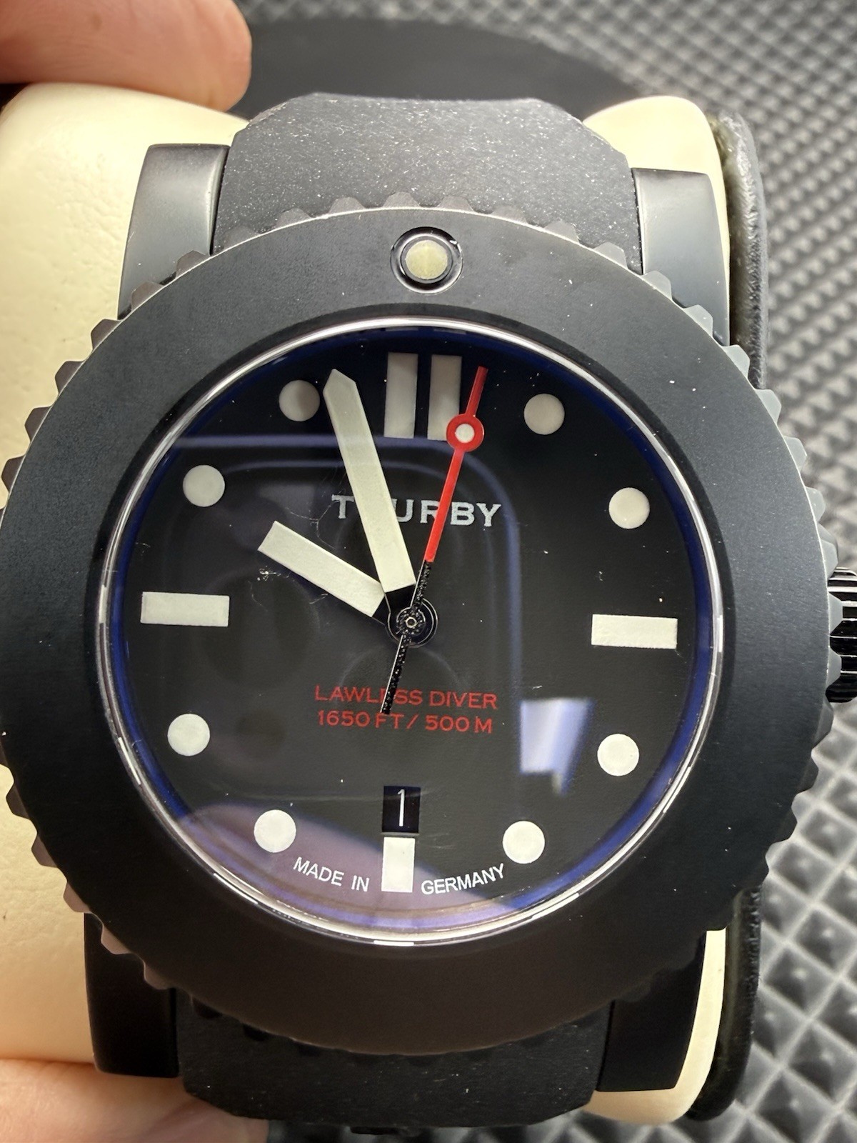 Tourby Lawless Diver 45MM Black PVD, UBER THICK CHUNKY MONKEY~1650’ 500M Depth