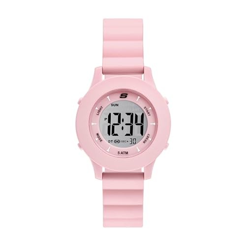 Skechers Women’s ROSENCRANS Digital Brushed Polycarbonate Watch SR6332