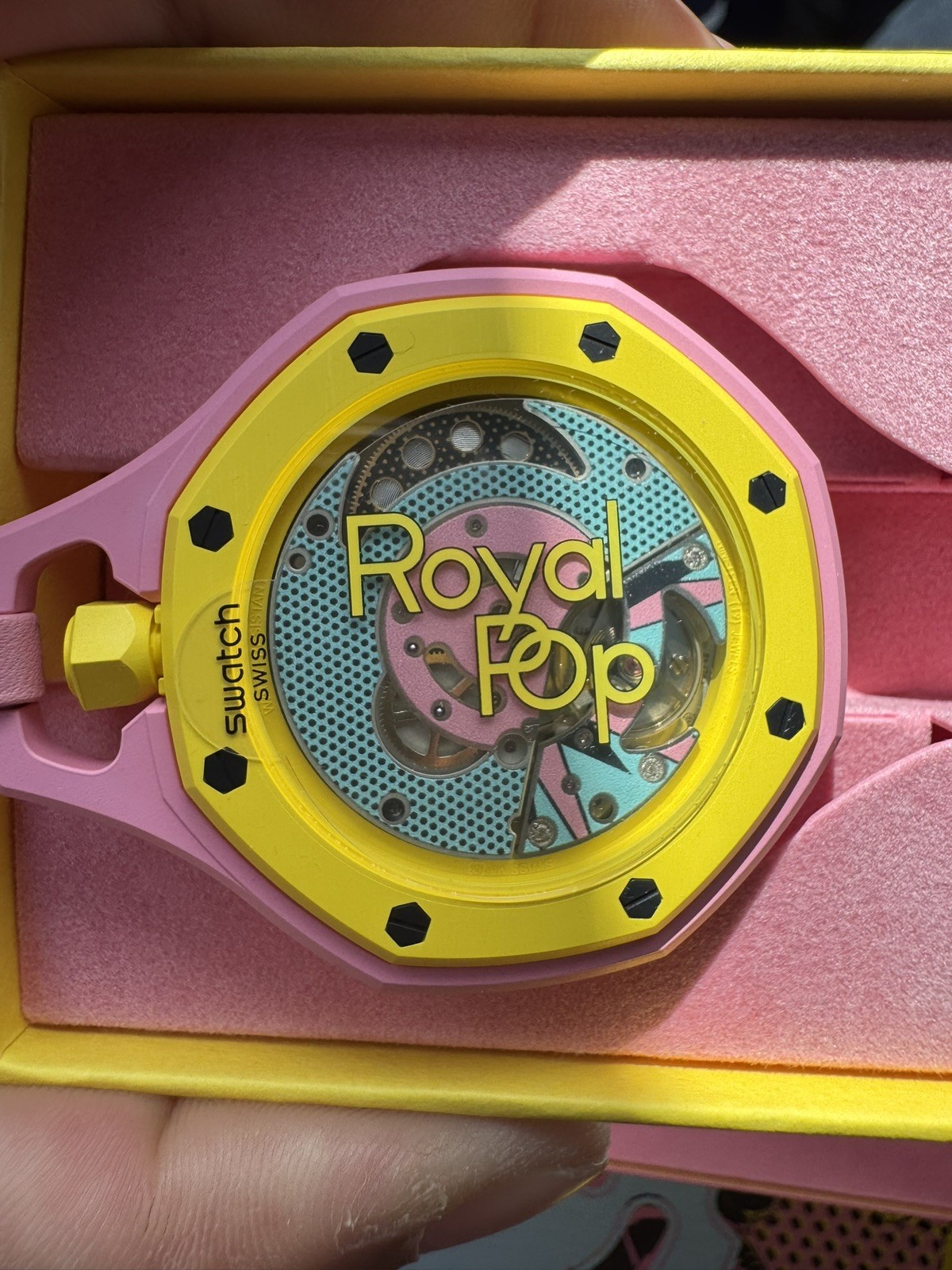 Swatch x Audemars Piguet AP Bioceramic Royal Pop OTG ROZ ✅IN HAND W/ RECEIPT✅