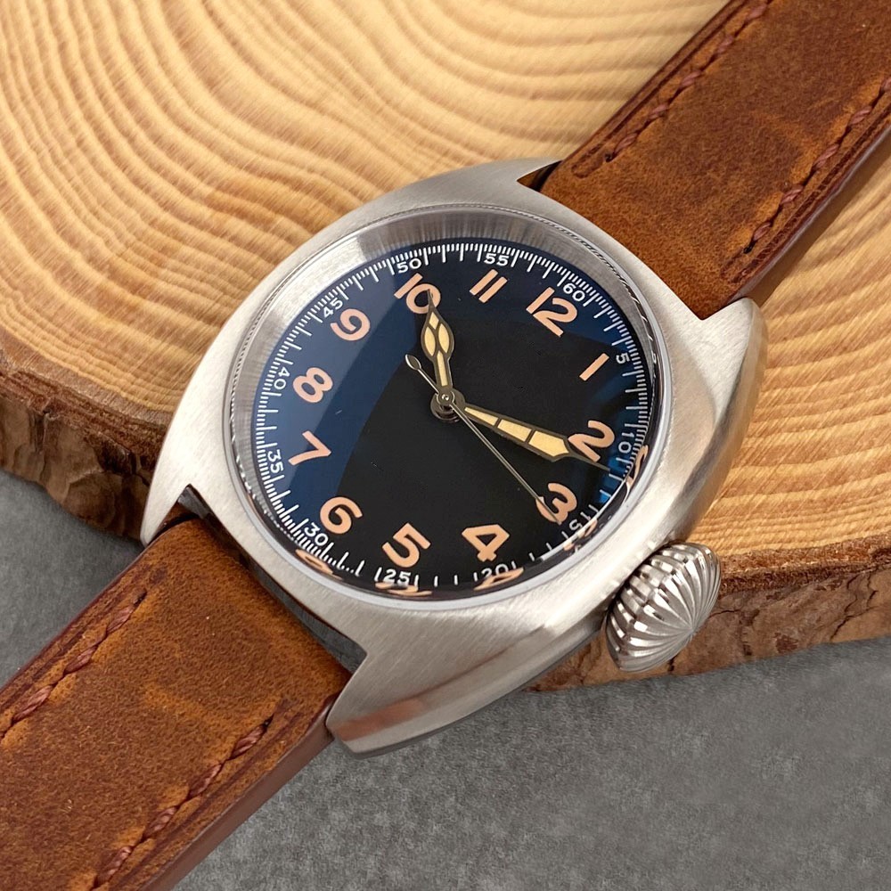 Miyota 8215 Vintage 36mm Automatic 200M Diving Watch Men AR Domed Sapphire Lume