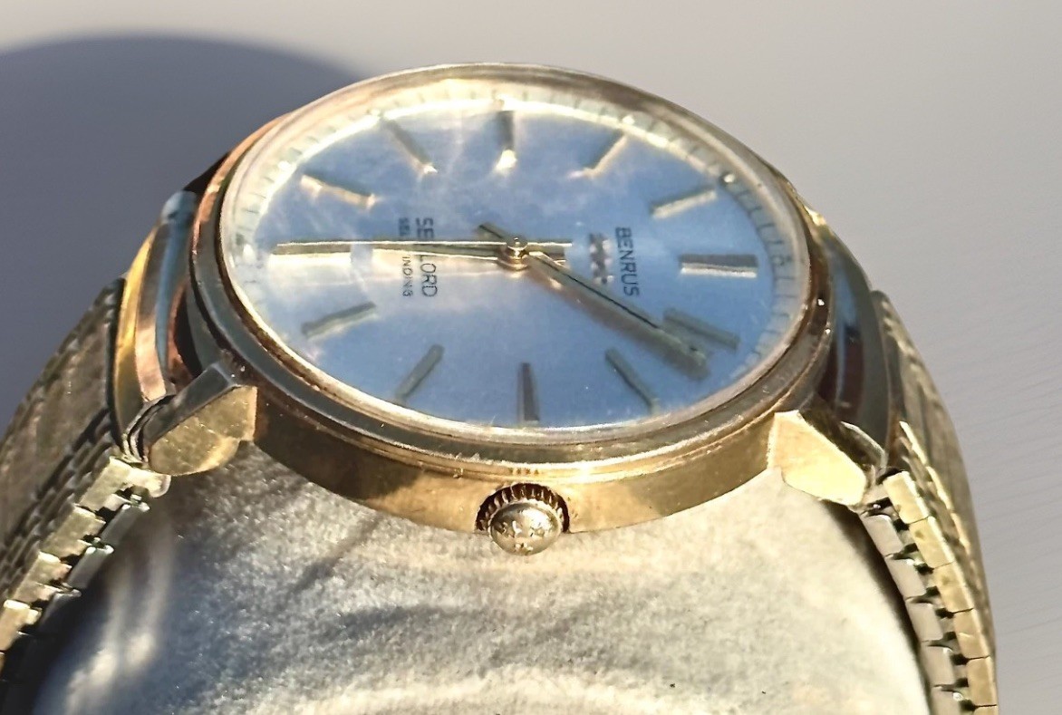 1960s Benrus Sea Lord Automatic Watch Series 1345 W/ Original Box – RUNS Vtg