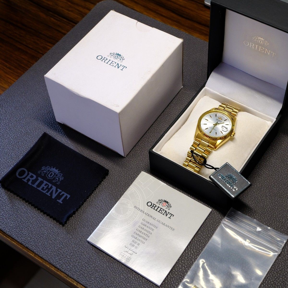 ORIENT President FEV03002WY Automatic Men’s Day-Date Watch Rare