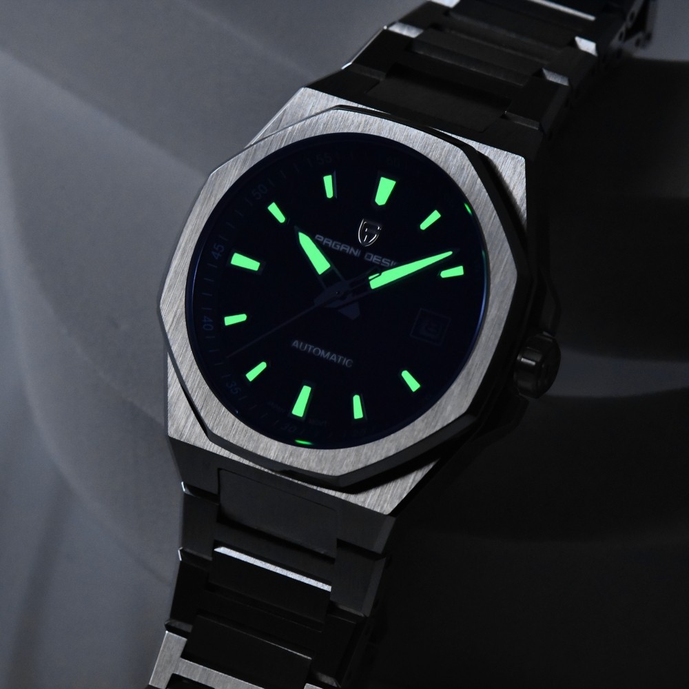 Men’s Automatic Mechanical Watch Miyota Movement Sapphire Glass 100M Waterproof