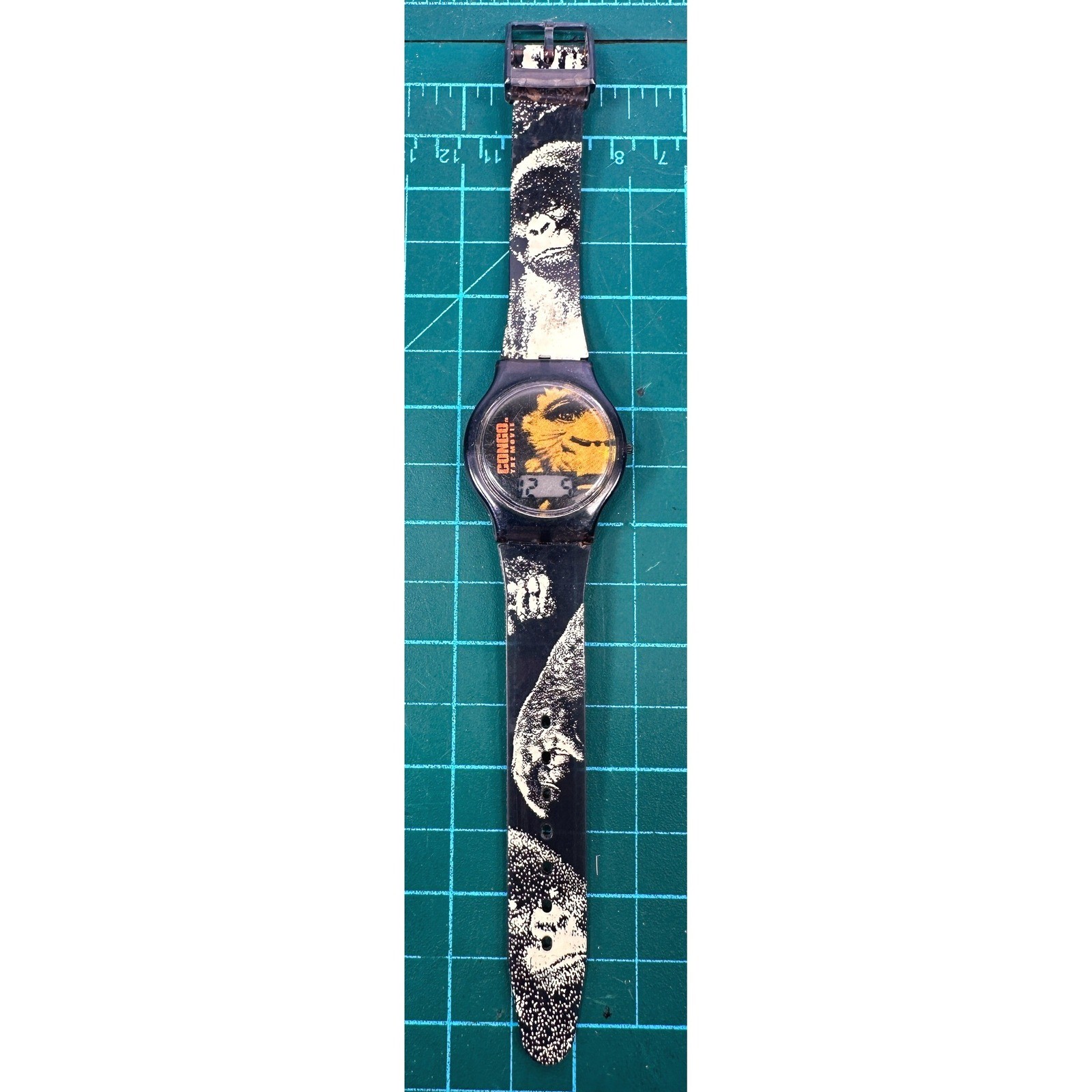 VTG 1995 Congo The Movie Digital Watch Paramount Pictures Gorilla NEW BATTERY