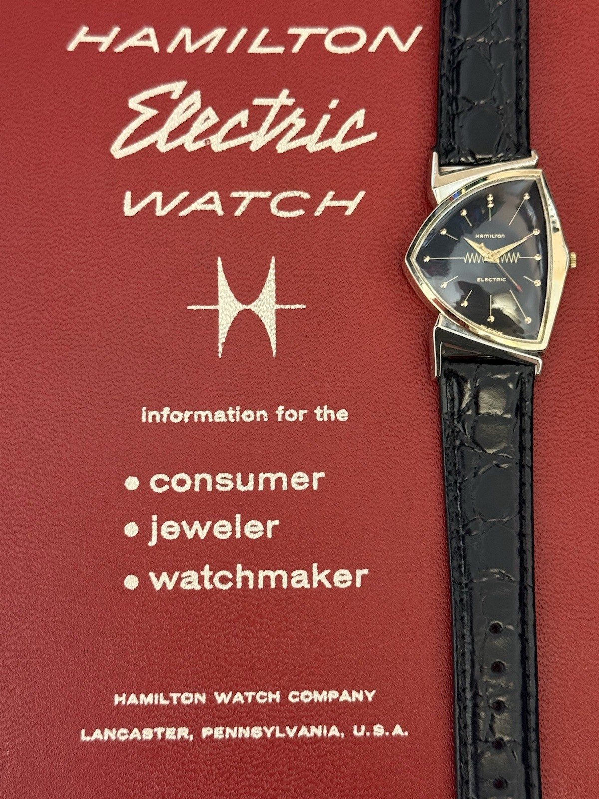 Hamilton Electric Pacer Watch-Early Caliber 500-Serviced-Warranty-VENTURA DIAL