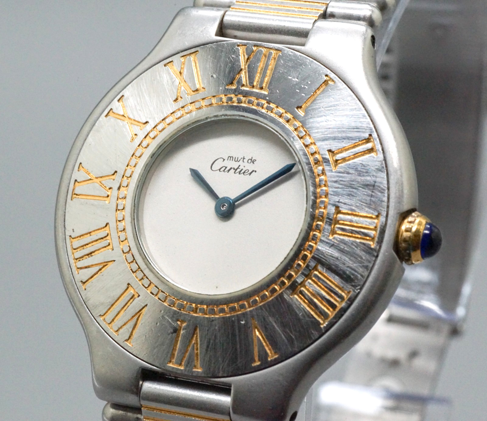 Vintage Cartier Must de Cartier 21 31mm Two-Tone Quartz Women’s Watch Roman