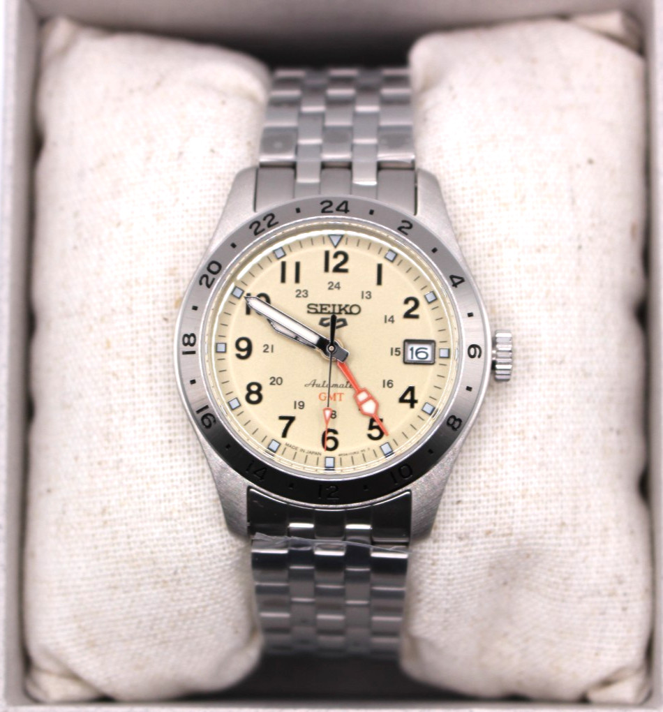 SEIKO 5 Sports Field GMT HDB002J Sand Beige Dial Automatic 39.4mm Watch Japan