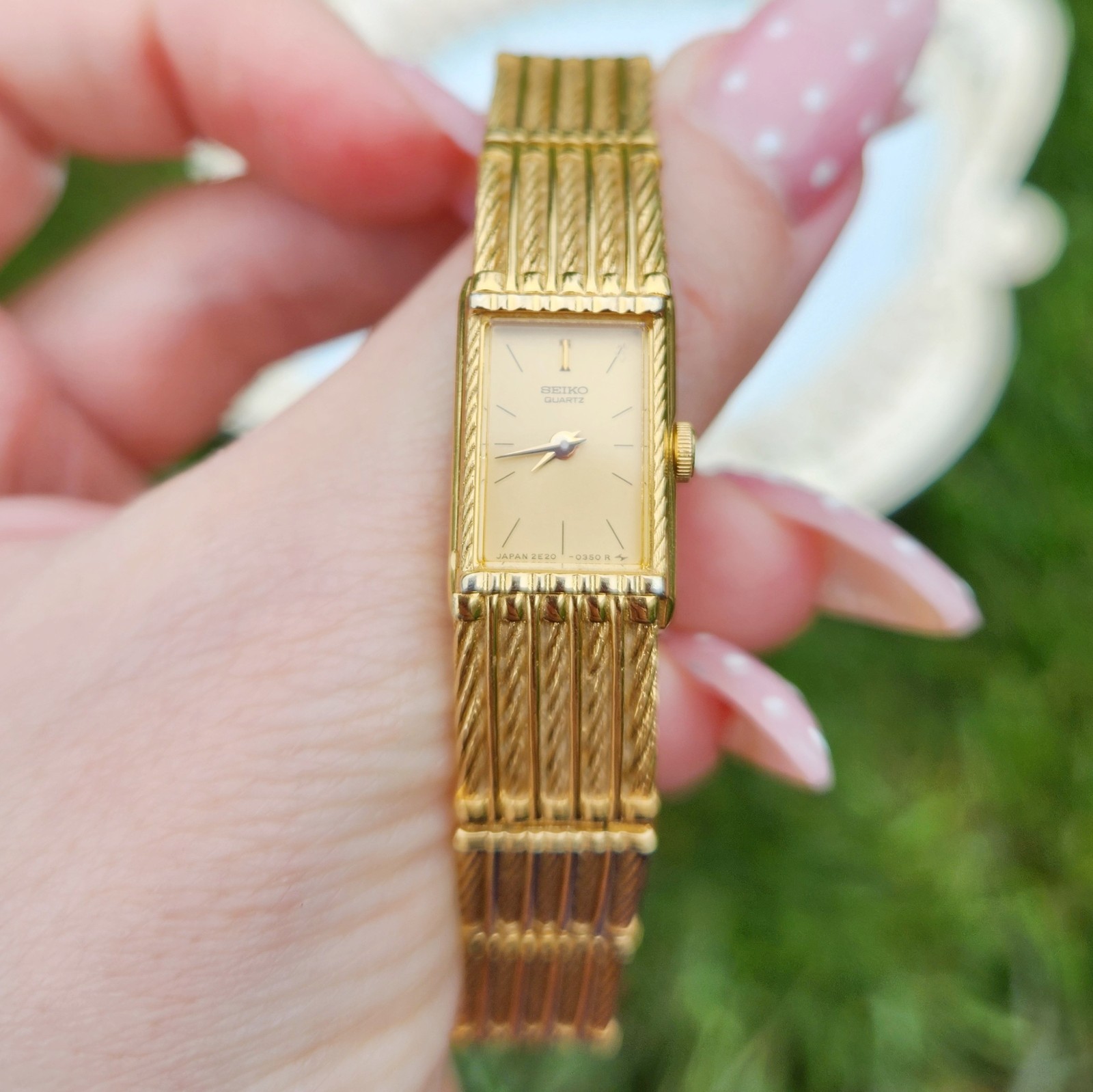 Vintage 90s Seiko Gold Tone Quartz Watch