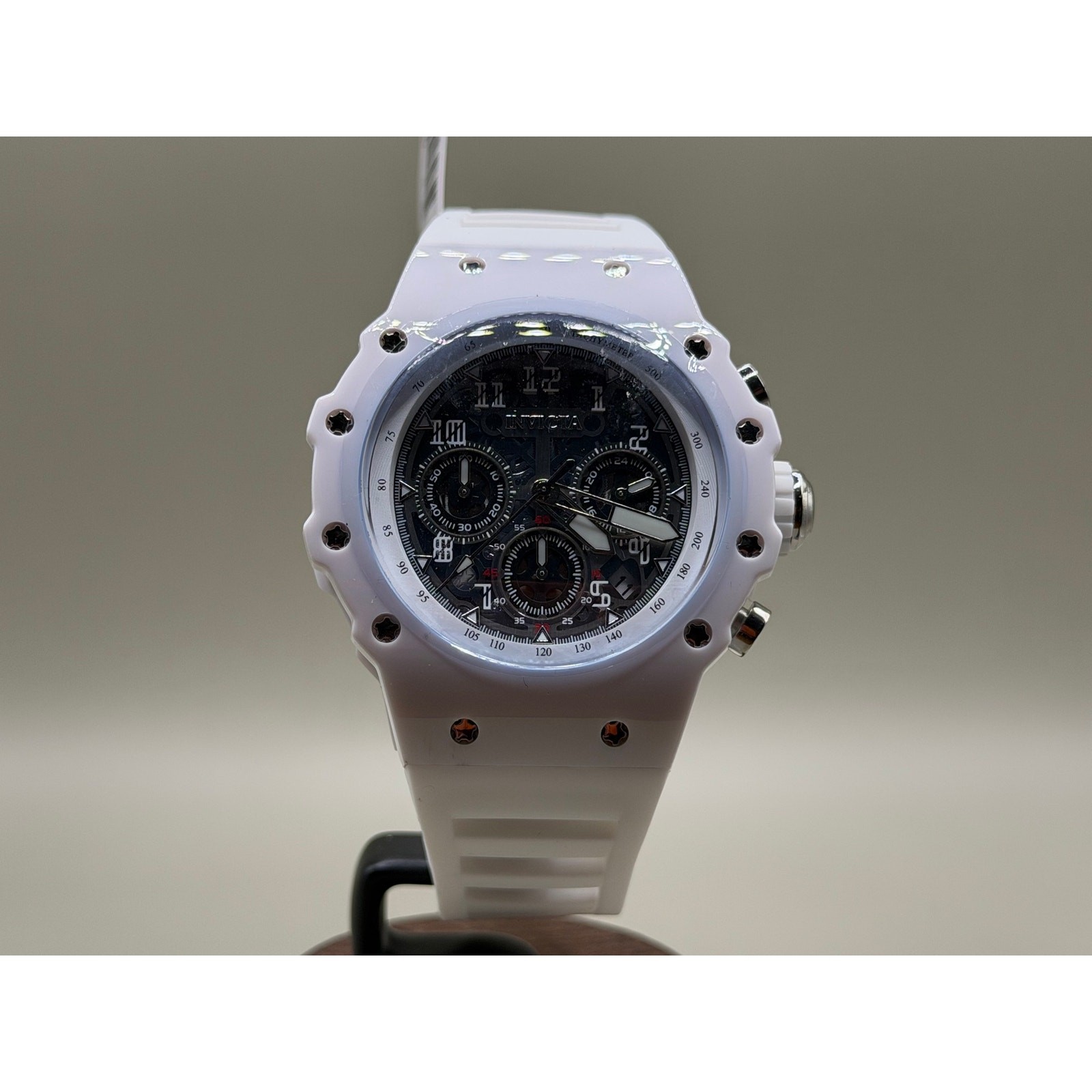 Invicta Vaulthan Racing White Crystal Bezel Men’s Watch 44mm New Box