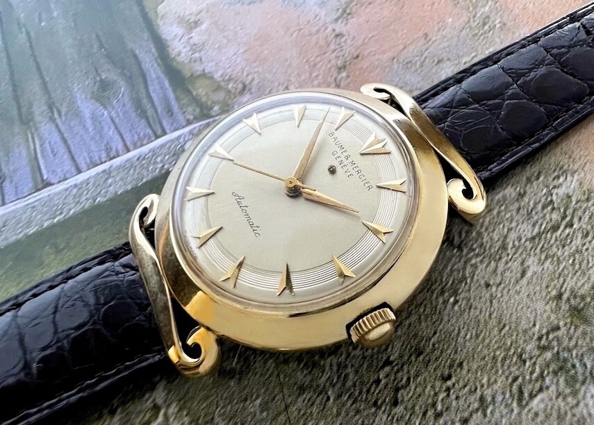 Rare Find Vintage Men’s Baume & Mercier 14K Solid Gold – Fancy Lugs – Automatic