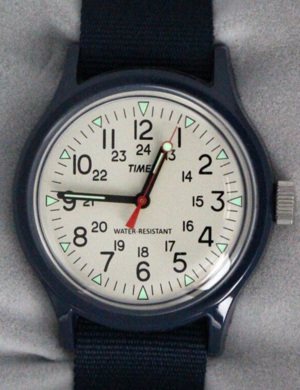 TIMEX Original Camper TW2U84200 36mm Ivory x Navy Resin Polycarbonate Unisex