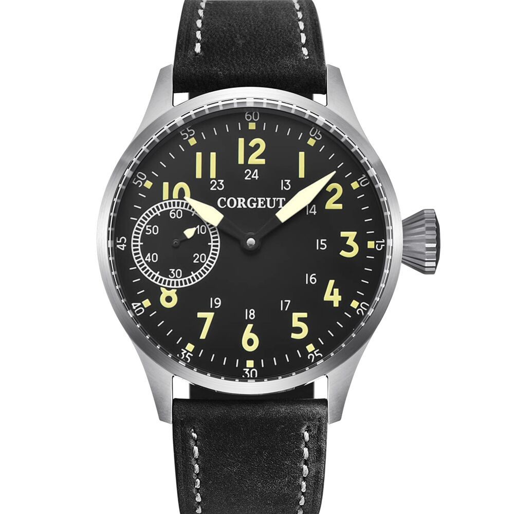 44mm Corgeut Mechanical Watch for Men Sapphire Crystal Asia 6497 ST3600 Movement