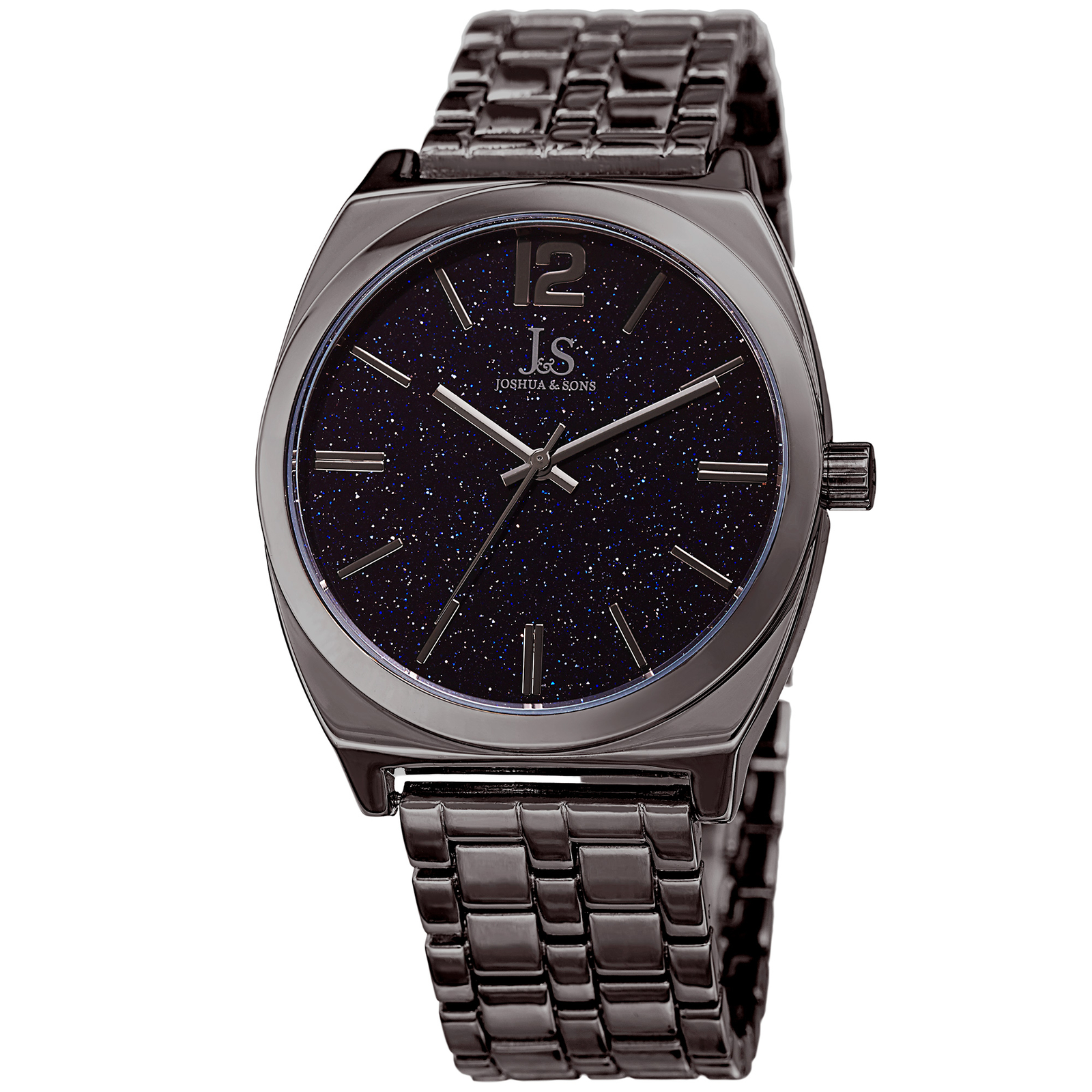 Men’s Joshua & Sons JX122GN Quartz Movement Genuine Stone Dial Bracelet Watch