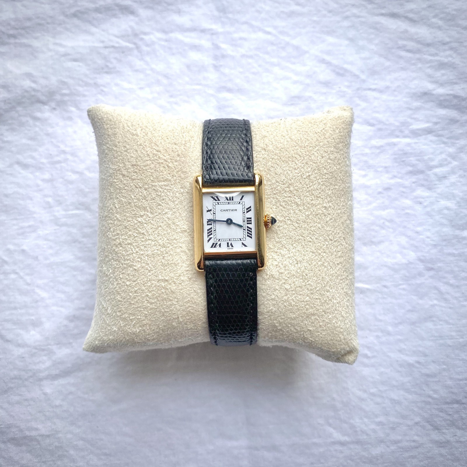 Vintage Cartier Tank Louis 18K Gold 21x28mm Manual Wind Watch 78087
