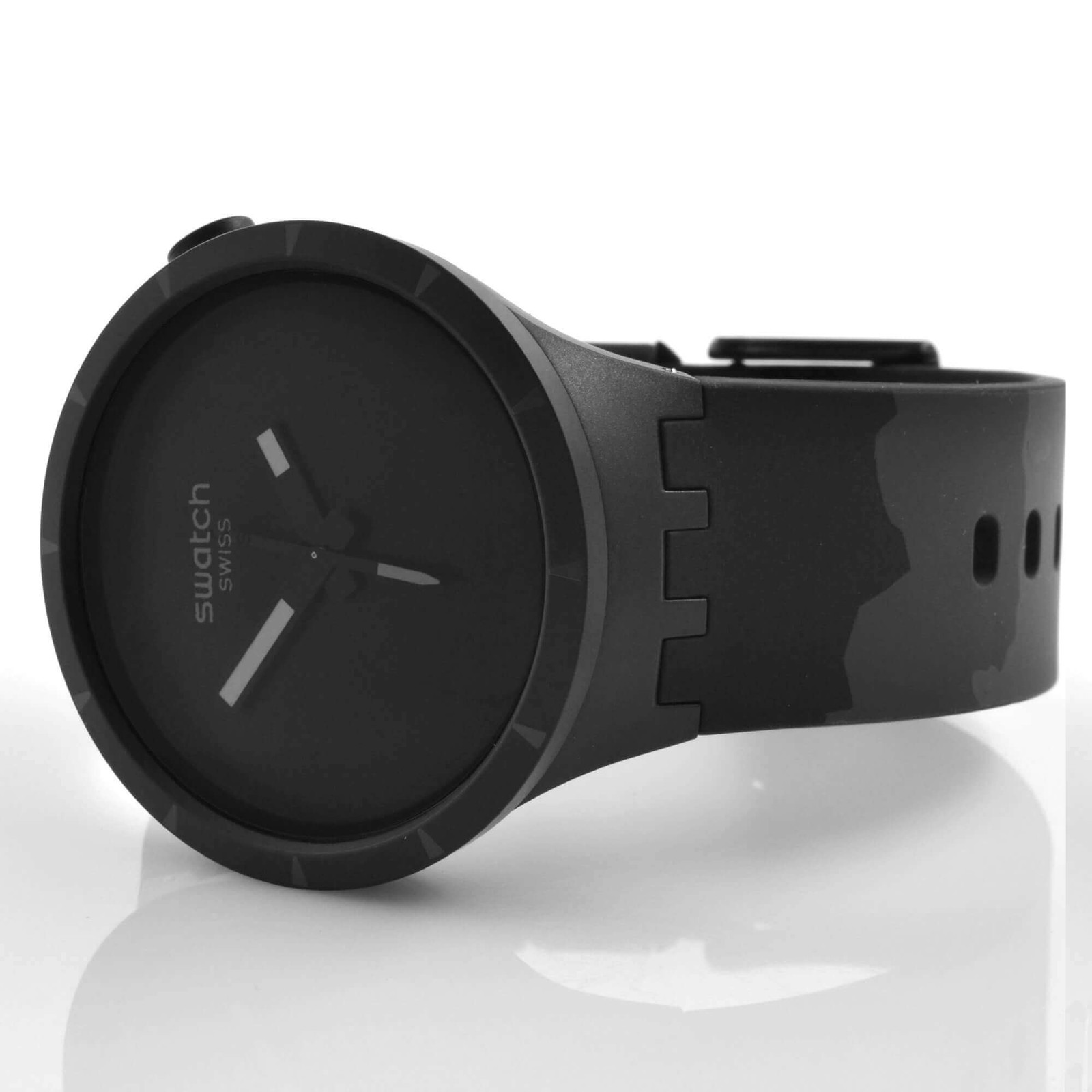 Swatch Unisex Watch Colours Of Nature Big Bold Bioceramic Basalt Strap SB03B110