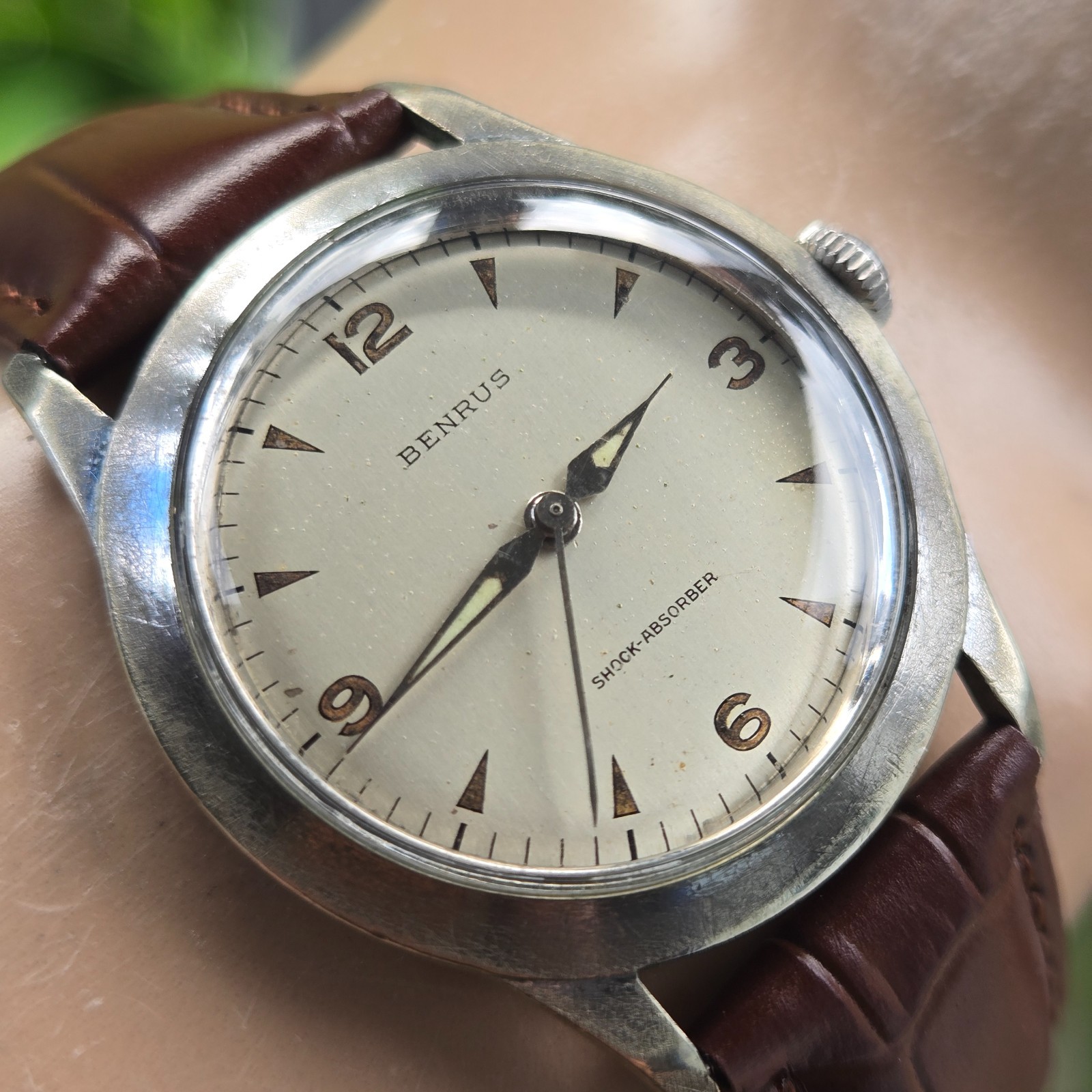Vintage BENRUS men’s manual wind watch ETA 2370 17Jewels swiss 1960s