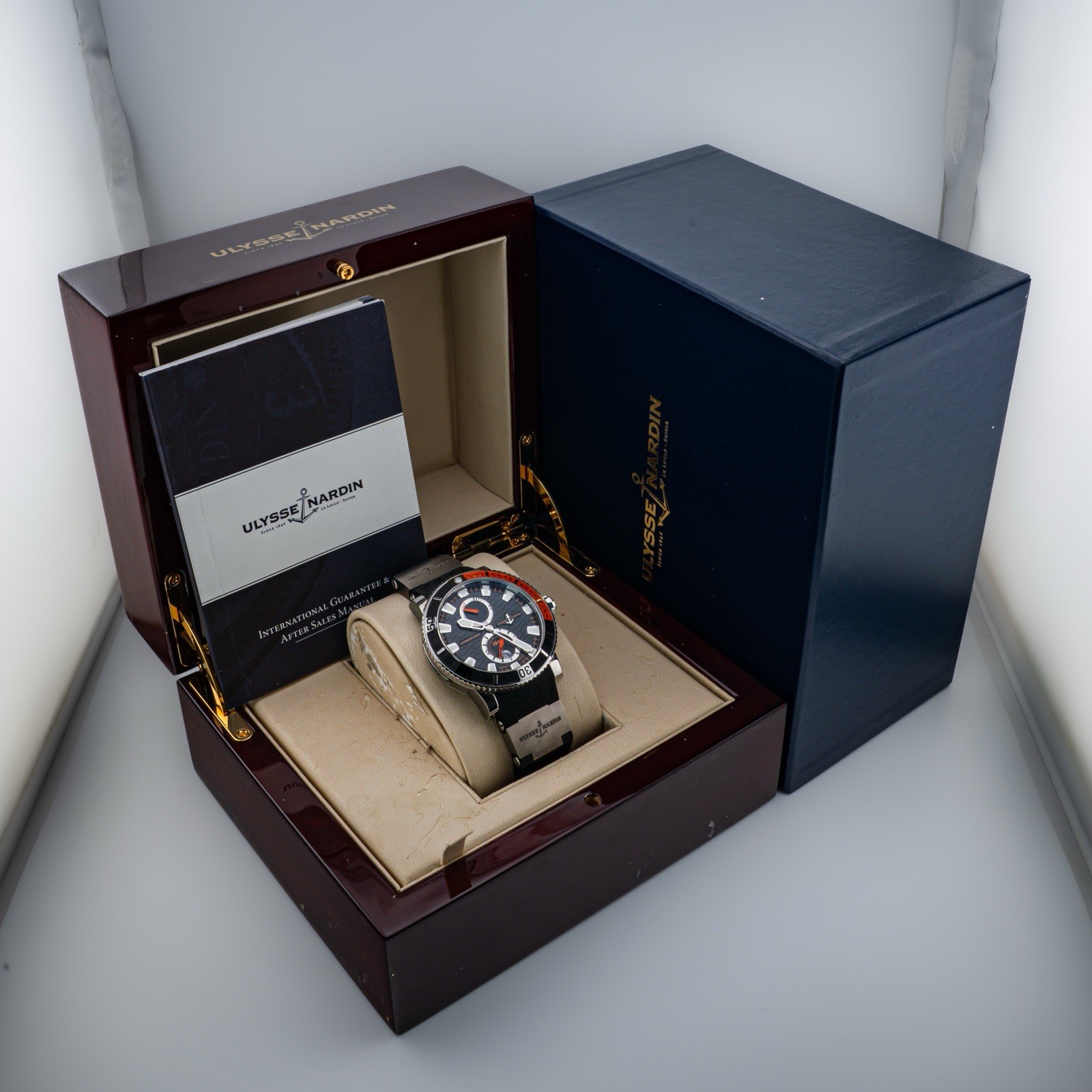 Ulysse Nardin Maxi Marine Diver Orange 45mm Limited Edition Excellent Condition