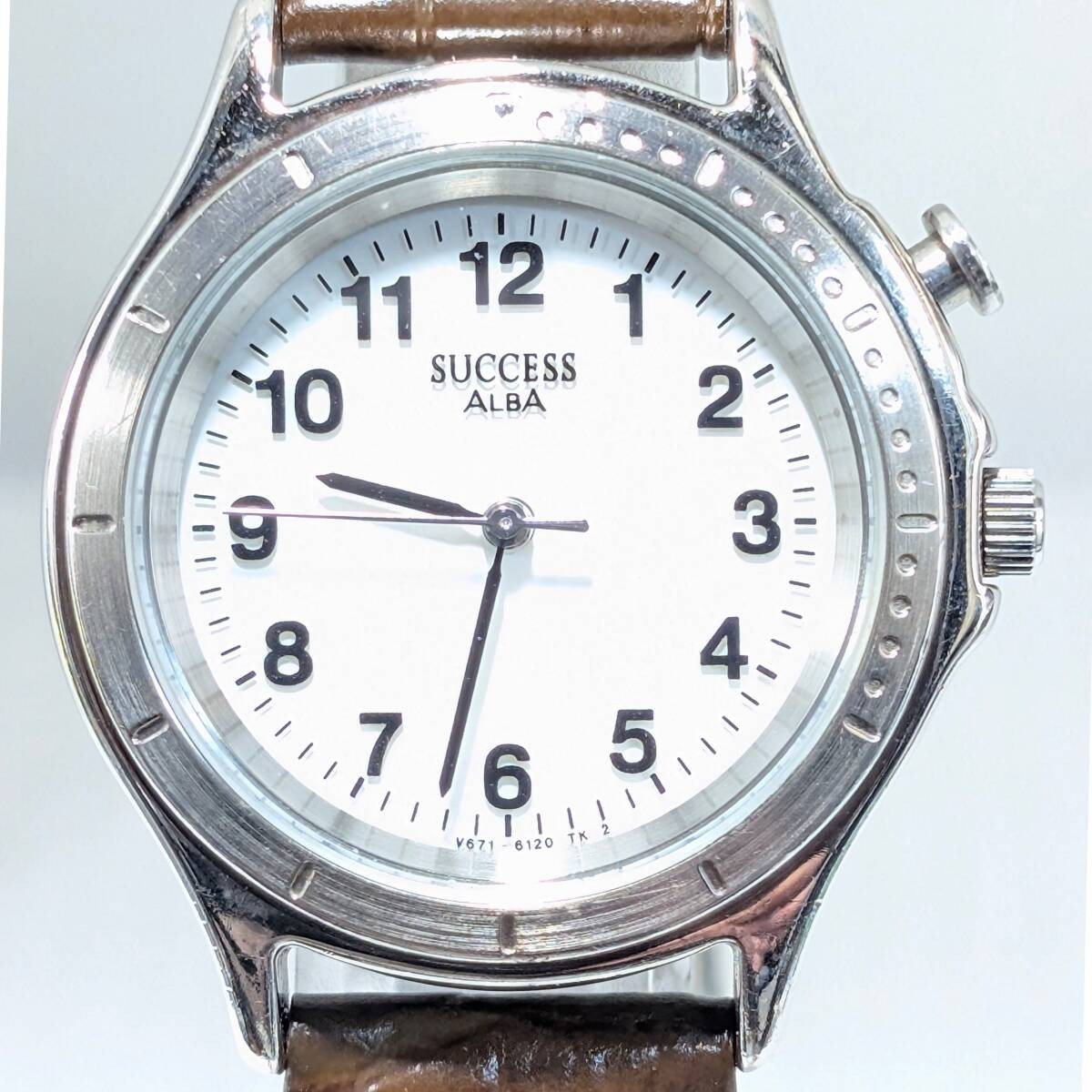 Seiko ALBA SUCCESS Men’s Battery and Strap Replaced Working Item X 82