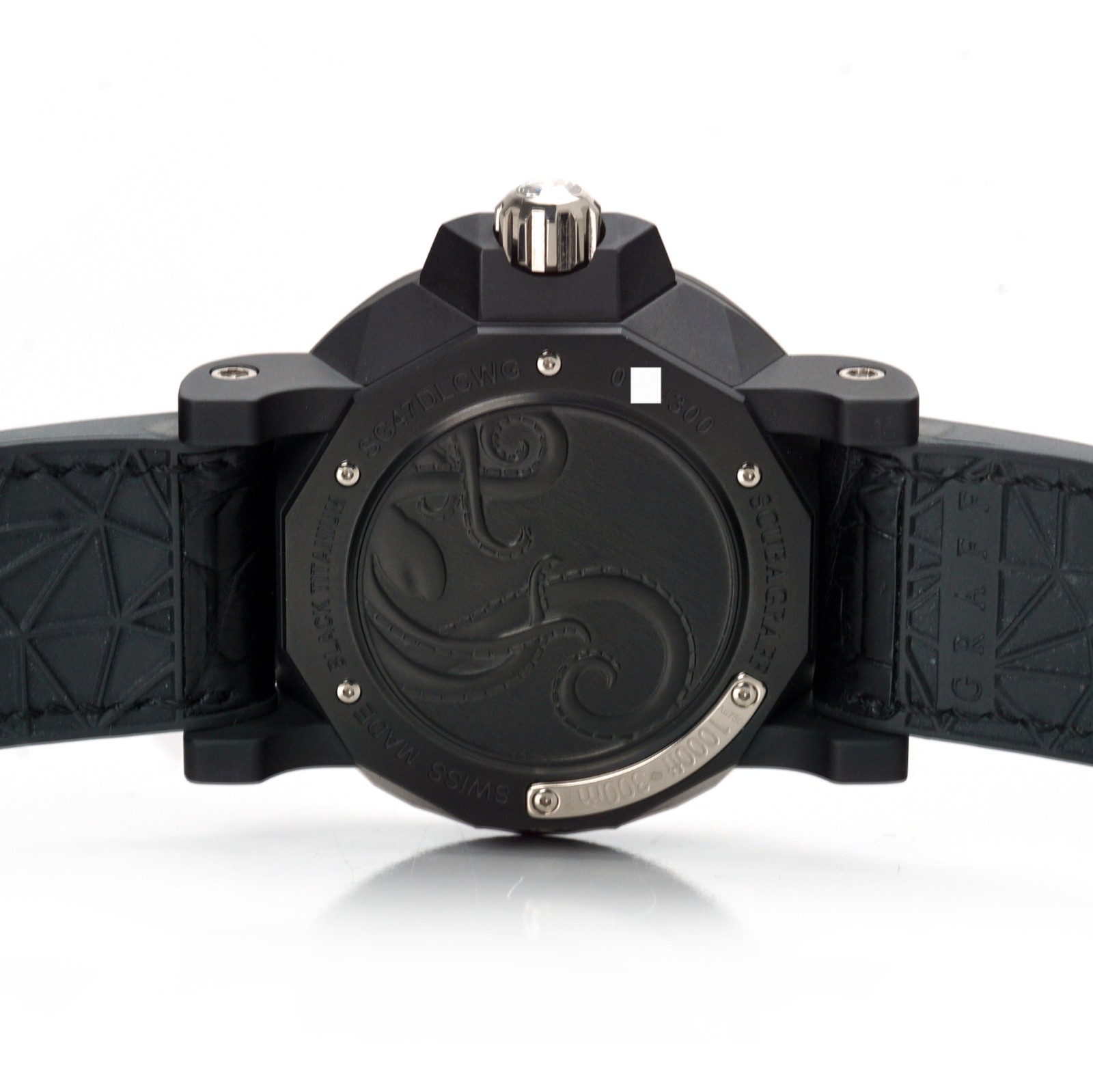 Graff Scubagraff Date Diver SG47DLCWGB White Gold Black DLC Titanium Wristwatch