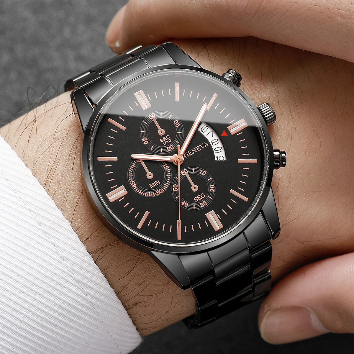 Waterproof Men Watch Stainless Steel Quartz Luminous Classic Business Wristwatch