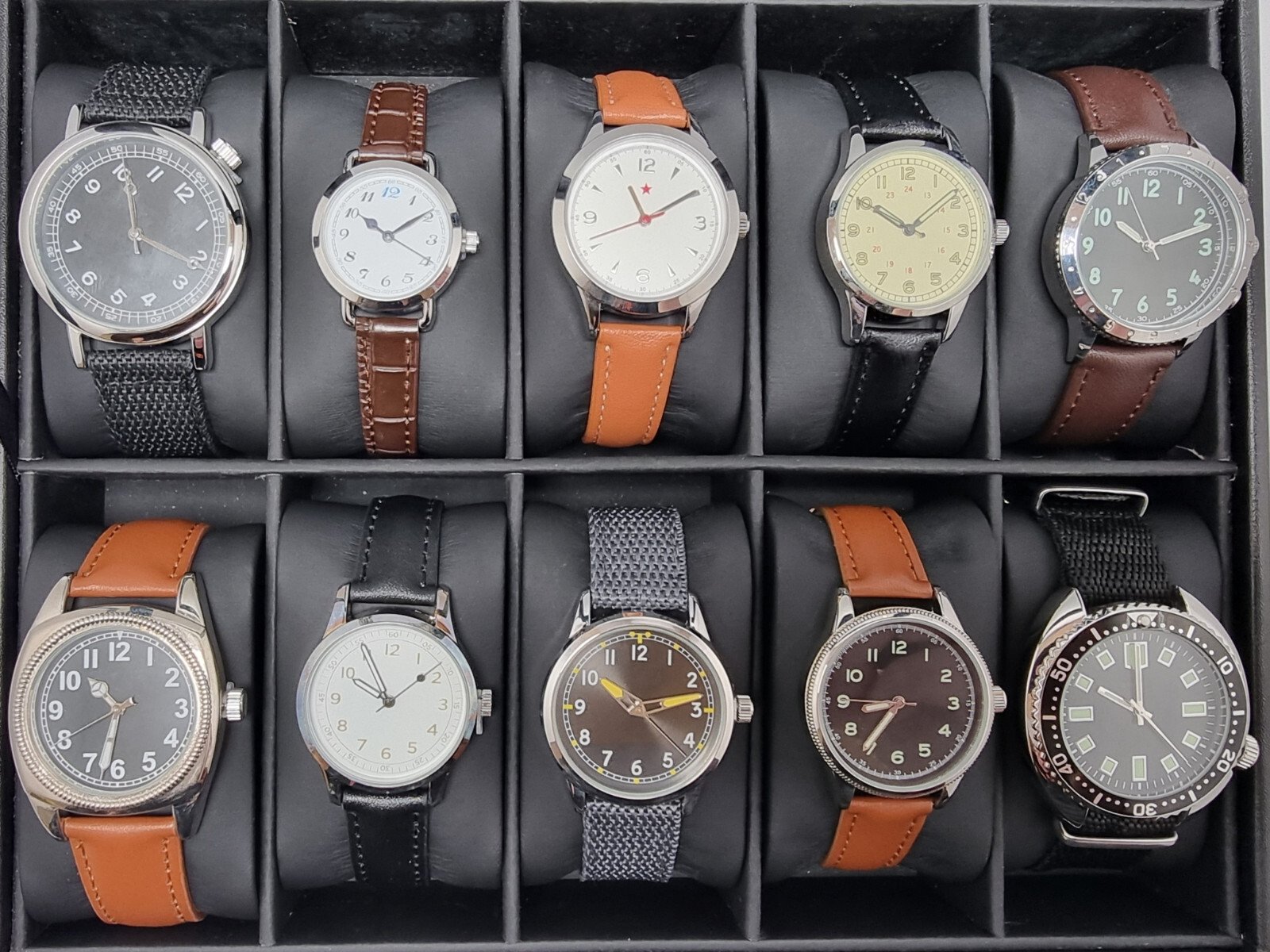 Eaglemoss Watches Military Collection Vintage Retro Style Wristwatch Men NEW UK