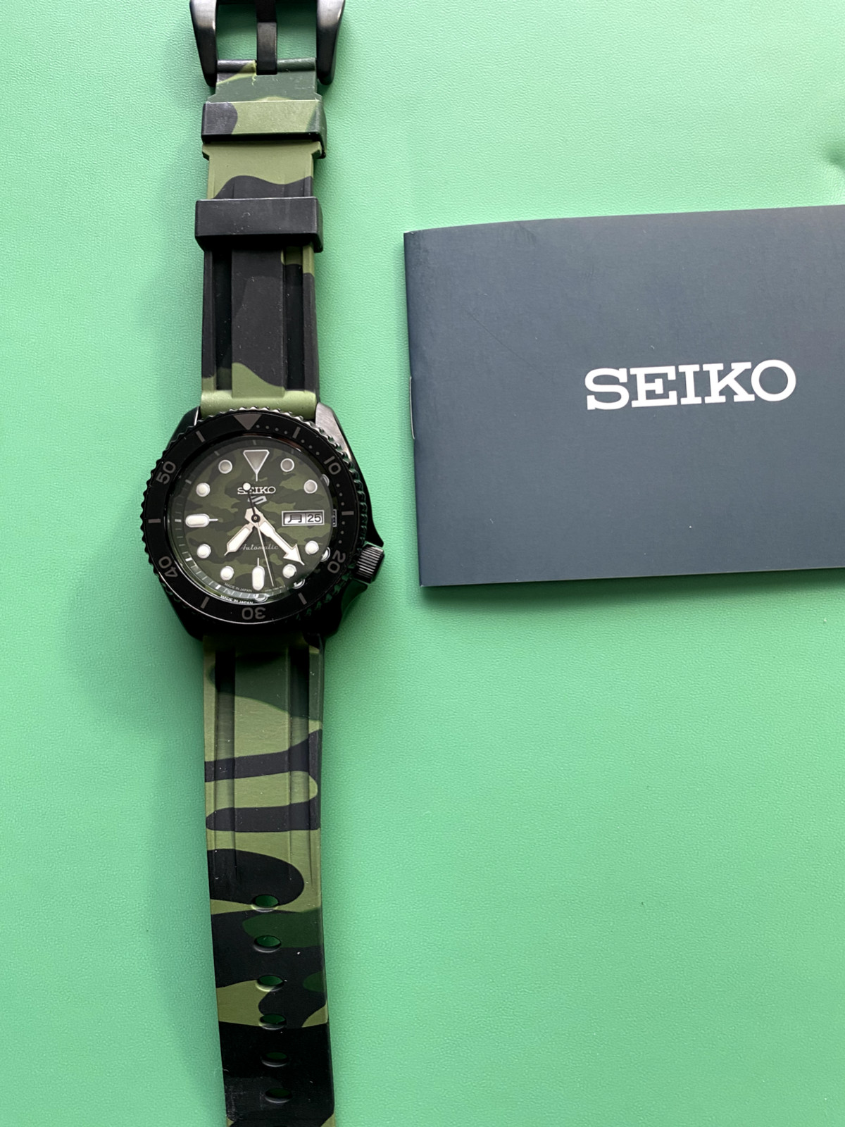seiko 5 sports automatic camouflage made in japan
