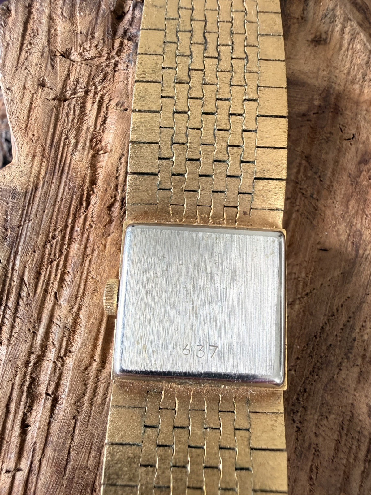 1970s Vintage Rotary 637 Ladies Tigers Eye Manual Gold Plated Watch Original Box