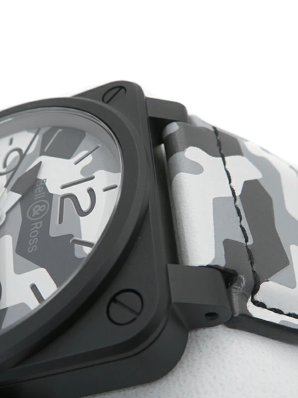 Bell & Ross BR03-92 White Camouflage BR0392-CG-CE Automatic 42mm Box Papers