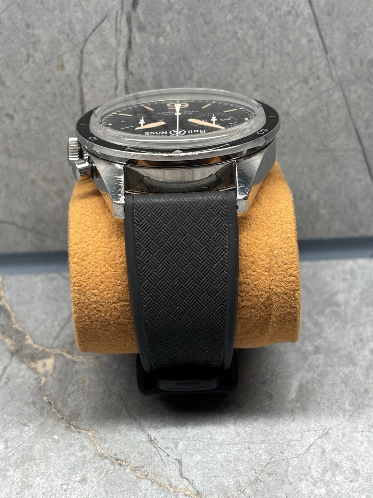 Rare Serviced Bell & Ross Vintage Heritage Sport BR126-94-SP Black Dial 42mm