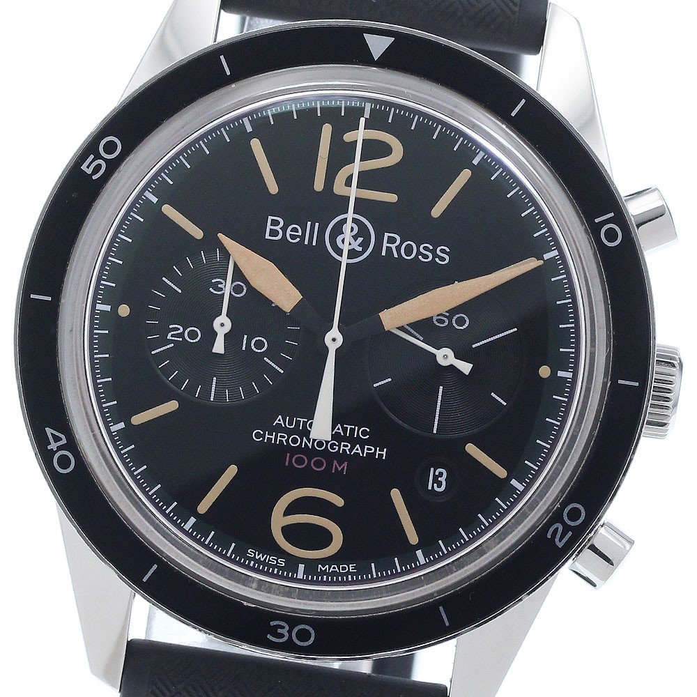 Bell＆Ross Vintage Officer Black BR126-94 Date Automatic Men’s Watch_946713