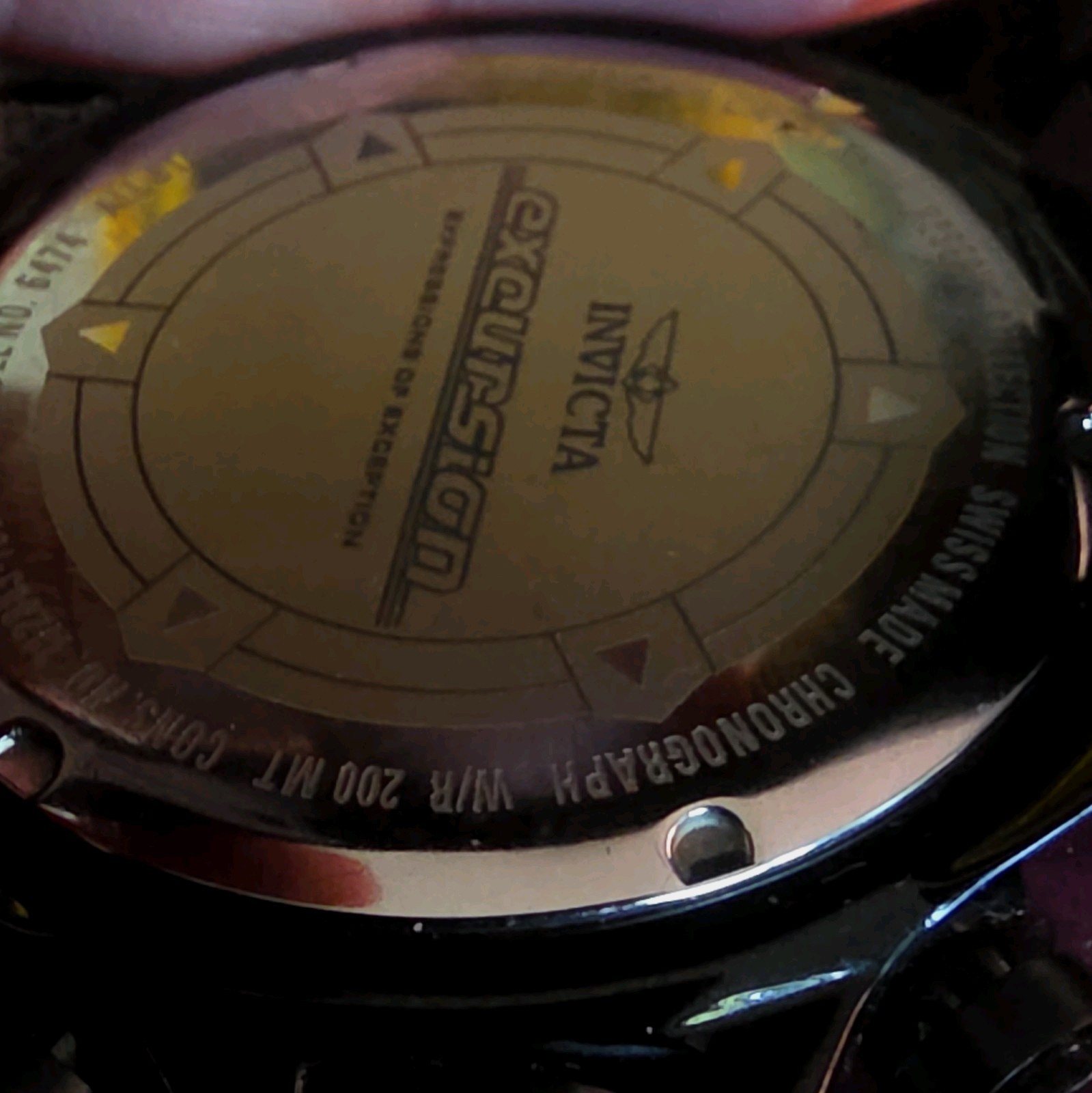 Invicta 6474 Excursion Touring Combat Edition 52mm Black IP Quartz Chronograph