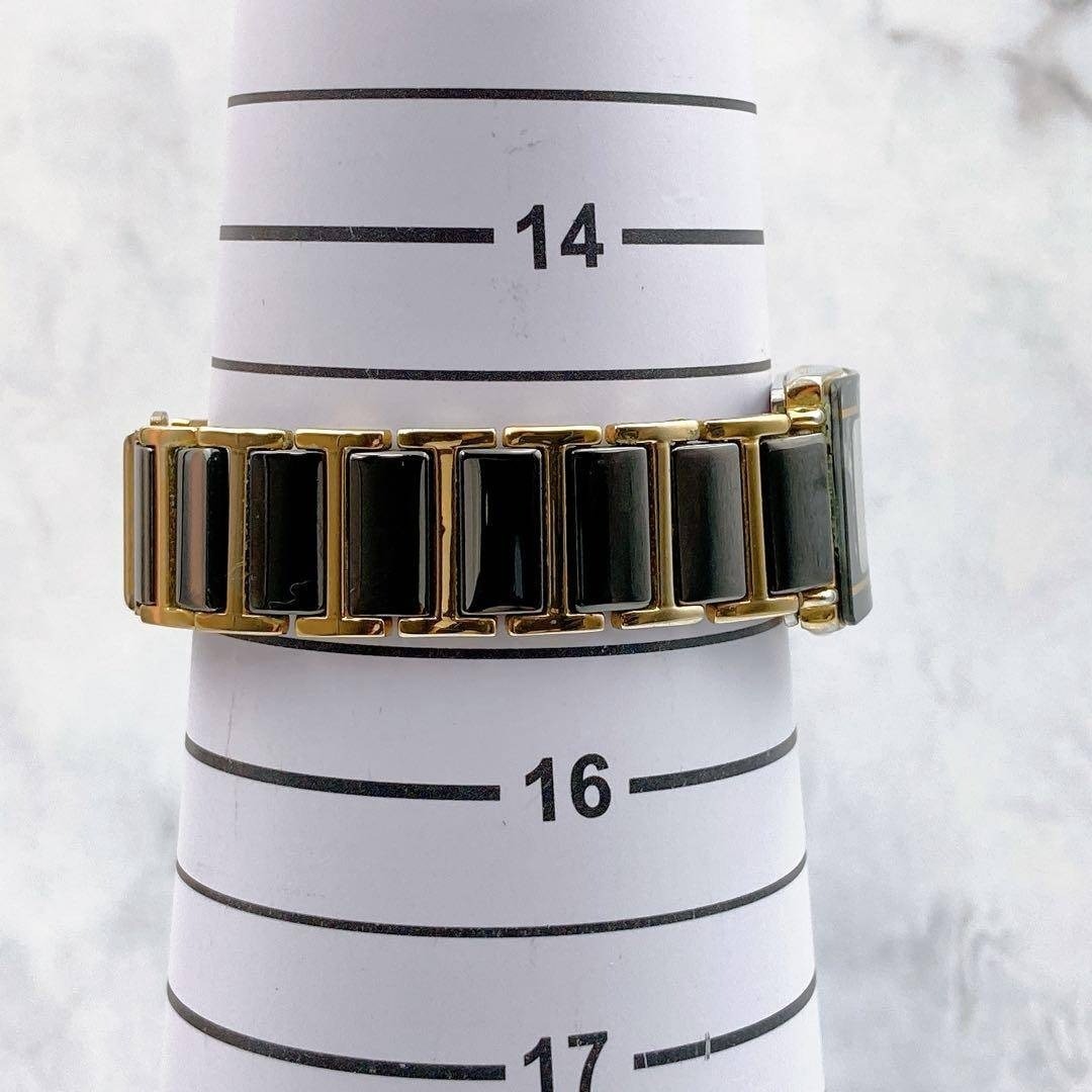 Rado Jubile 120.0281.3 Ladies Square Quartz Watch Black Dial Vintage Japan