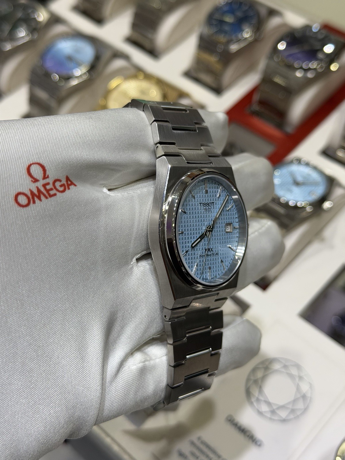 New Tissot PRX Powermatic 80 Ice Blue Dial 40MM Men’s Watch T137.407.11.351.00