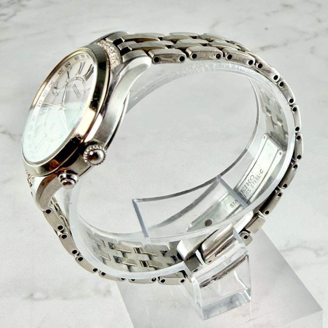 SEIKO LUKIA 1B35 0AL0 Wristwatch Solar Silver Roman From Japan