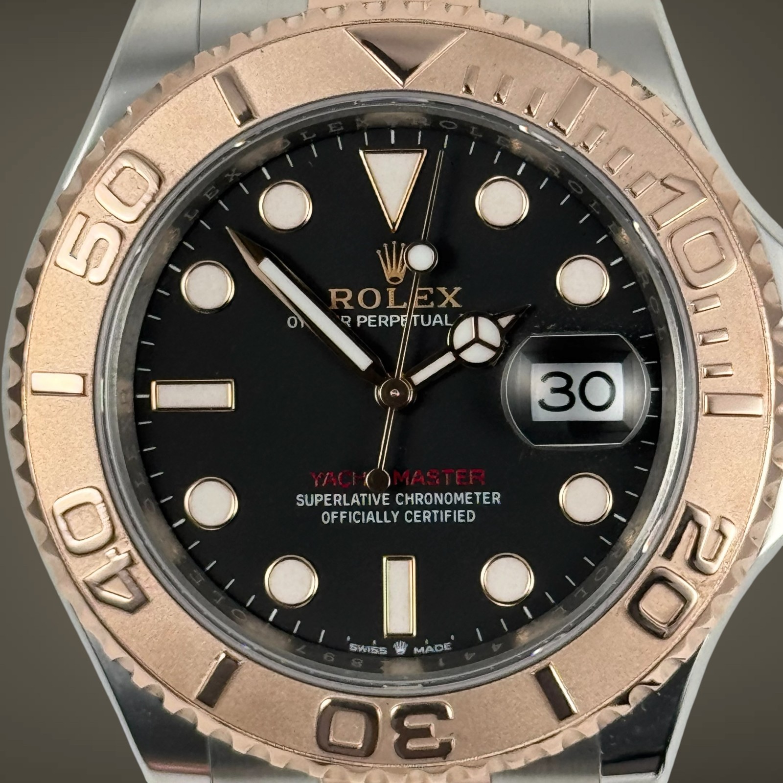 2025 MINT! Rolex Yacht-Master 40mm Two-Tone 18k Rose Gold Steel Black 126621