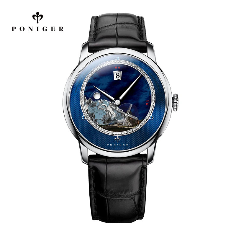PONIGER Men’s Luxury Watch Automatic Mechanical Watch Waterproof Original Watch