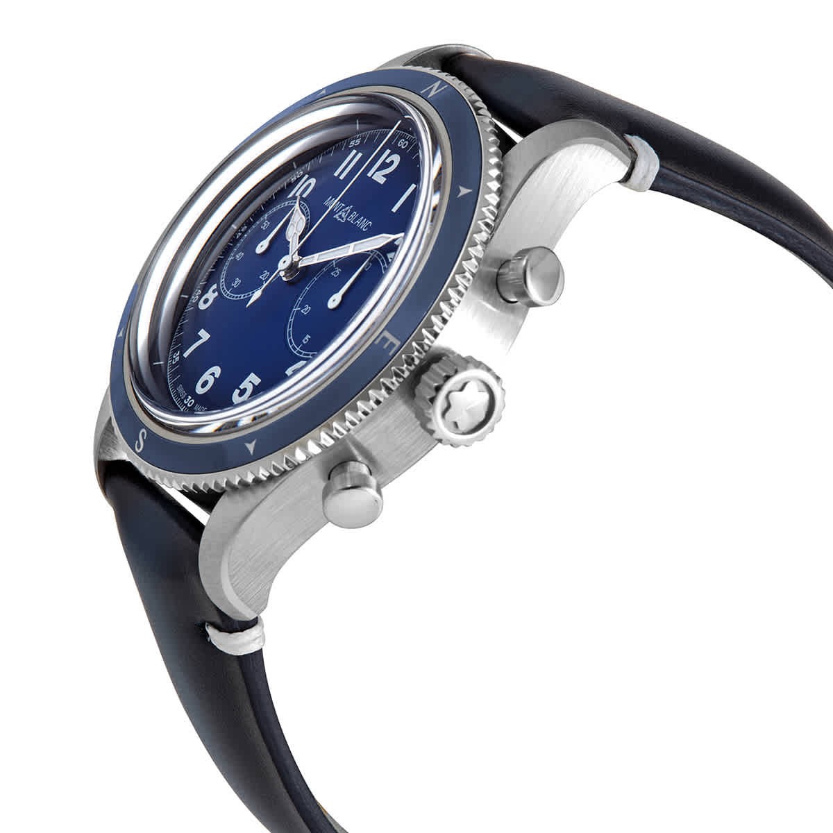 Montblanc 1858 Chronograph Automatic Blue Dial Men’s Watch 126912