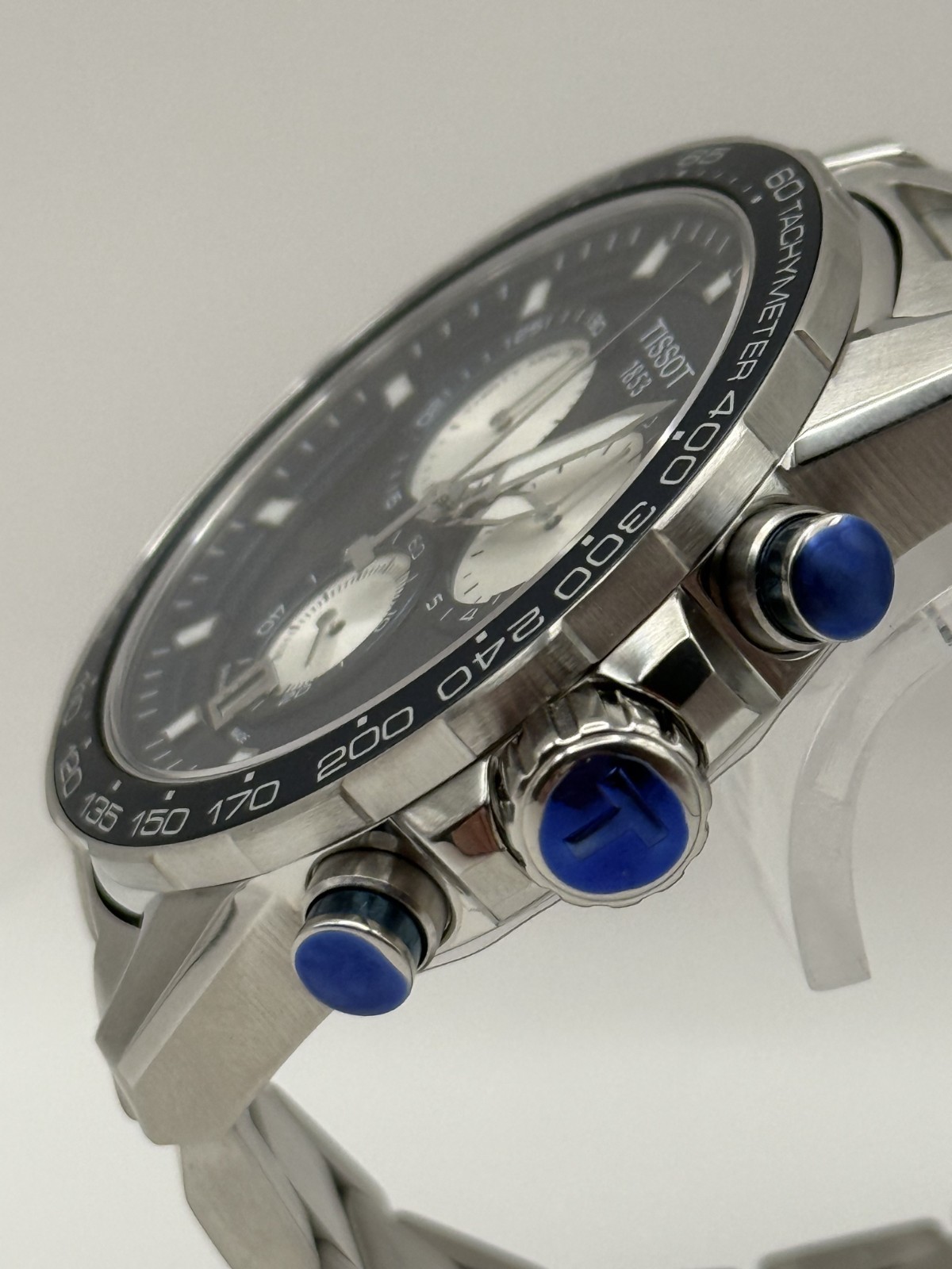 Tissot Supersport Chrono Blue Dial Silver Steel Strap 45mm. -T125.617.11.041.00