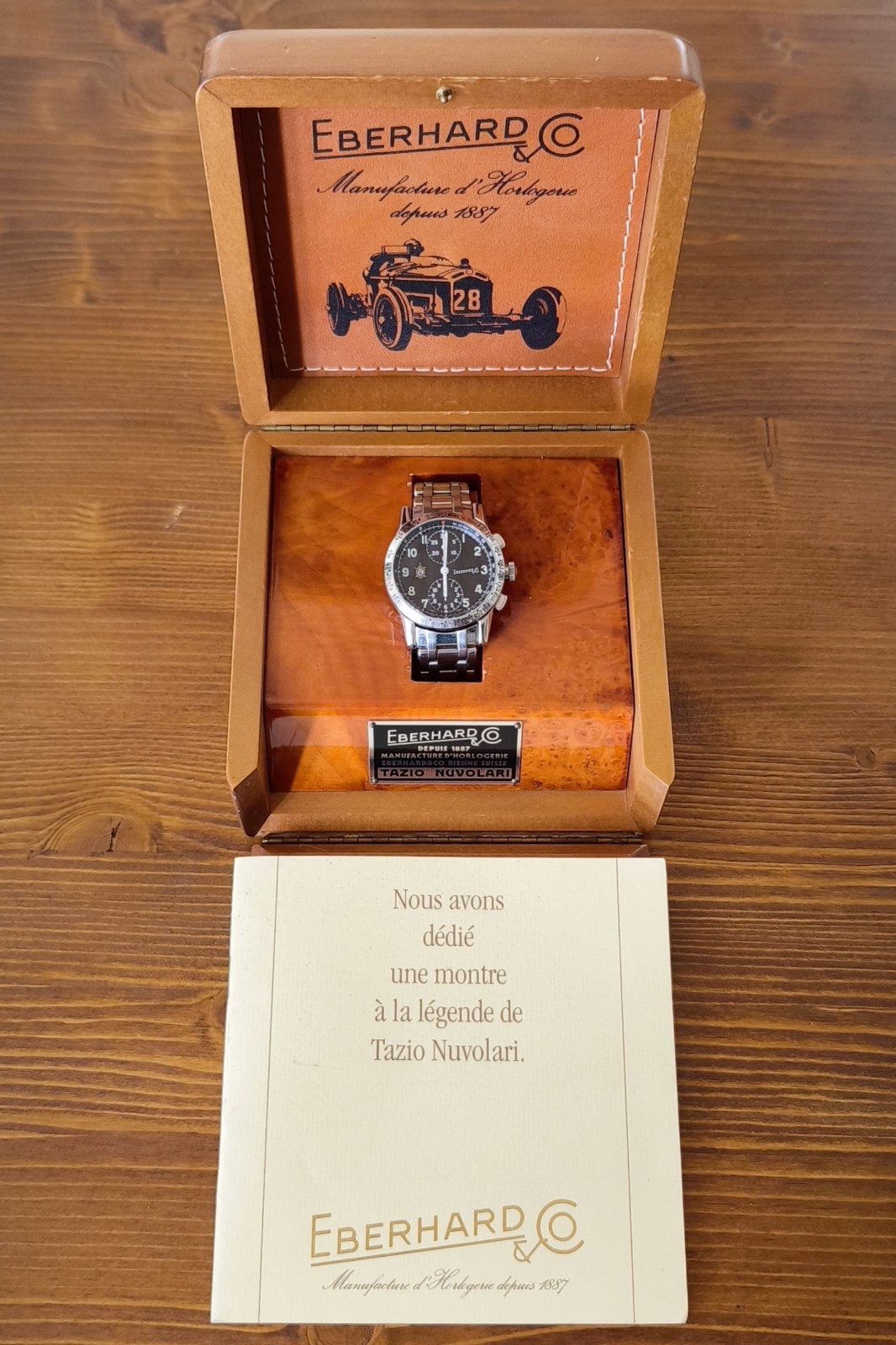 EBERHARD TAZIO NUVOLARI 31030 1st SERIES OPEN TURTLE BRACELET FULL SET