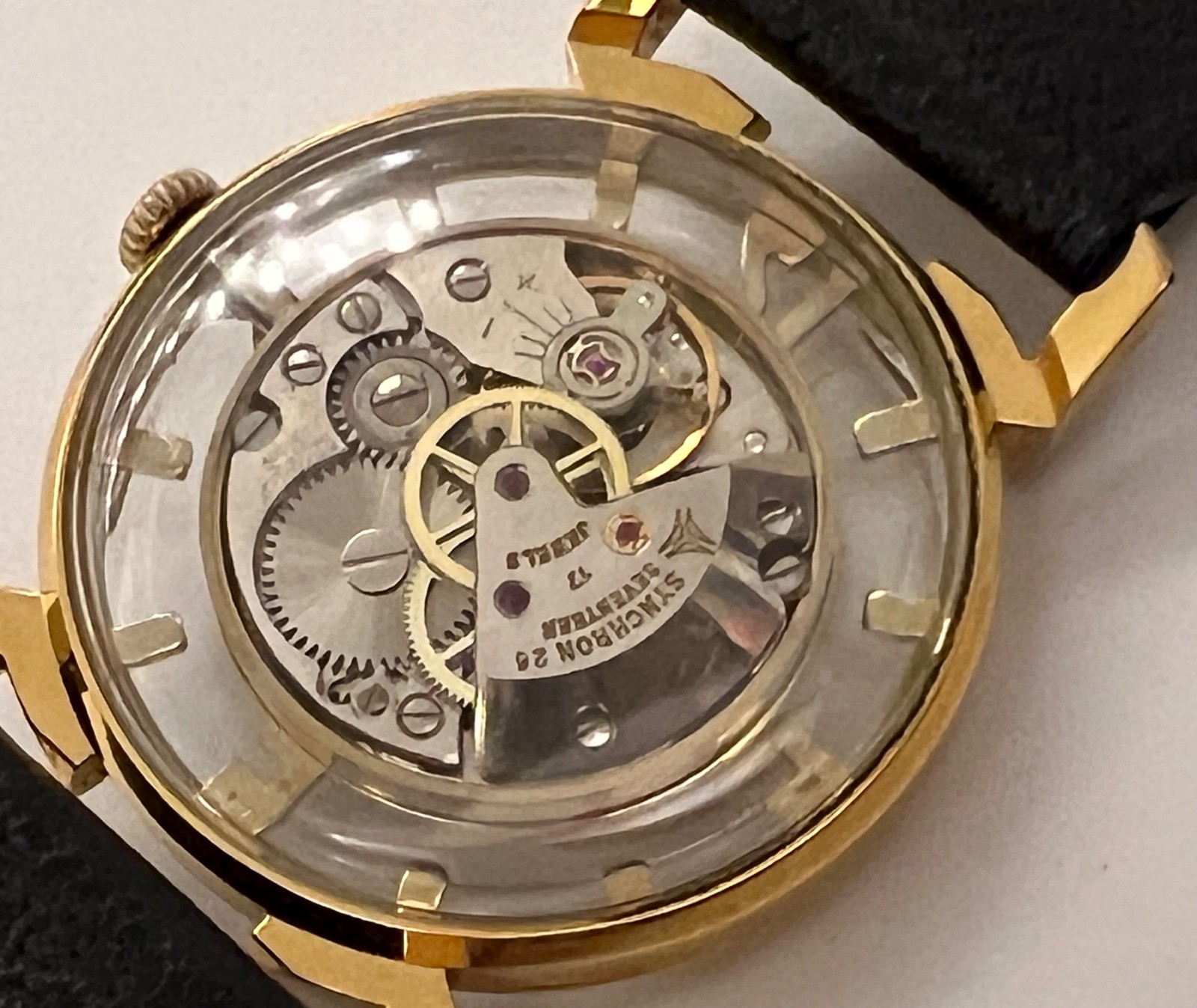 BOREL / SYNCHRON COCKTAIL WATCH BLOOMING FLOWER MYSTERY DIAL, SKELETON 17J SWISS