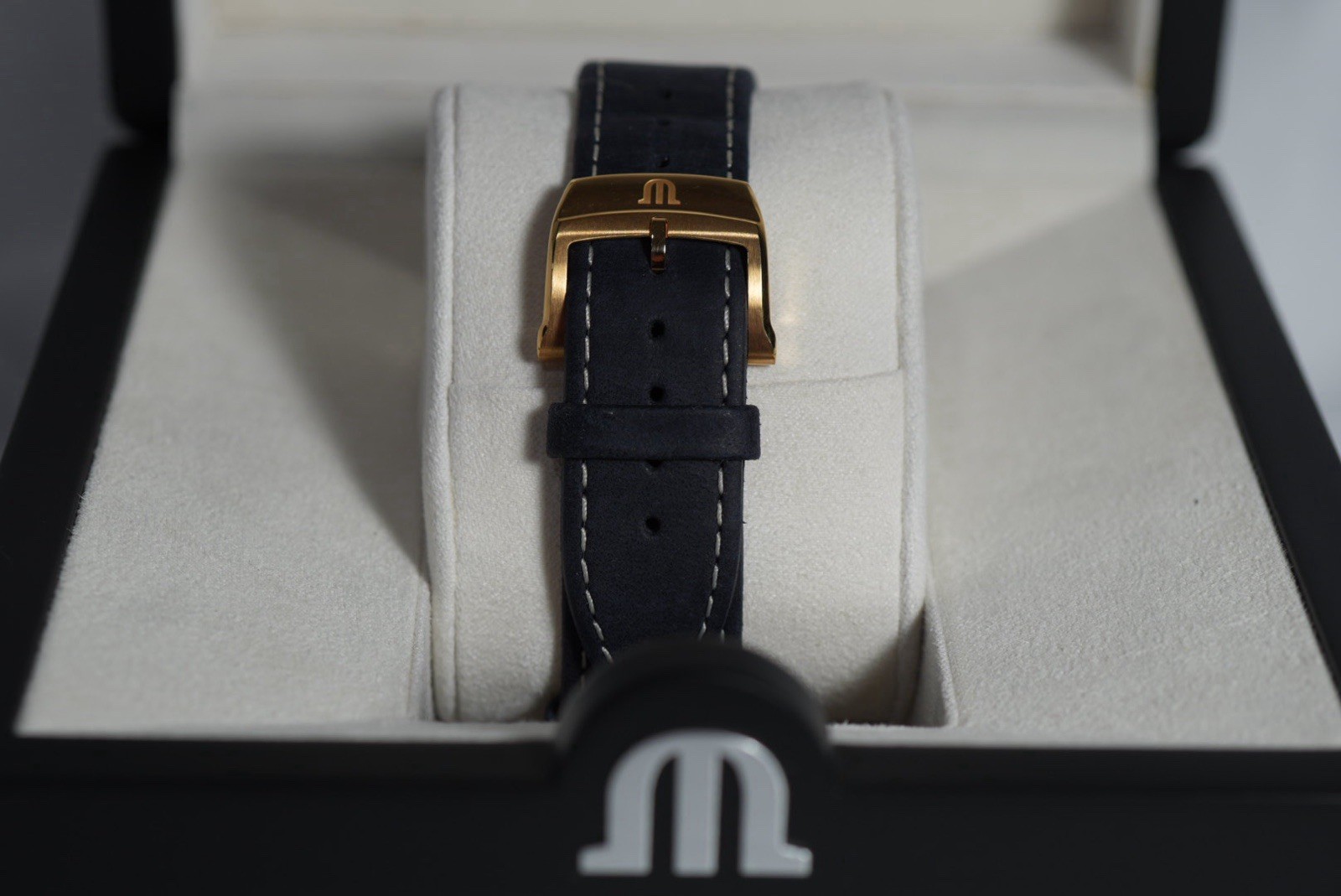 1/500 Maurice Lacroix AIKON Bronze Quartz 44mm Blue Dial Date 100m Box Papers