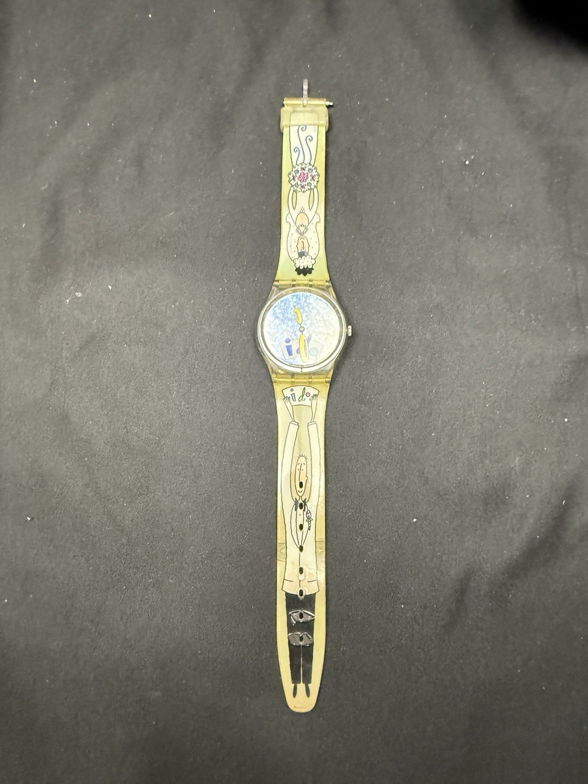 Swatch Watch 1999 Wedding GV110 Swiss Made I Do! 1990s Bride & Groom – Read