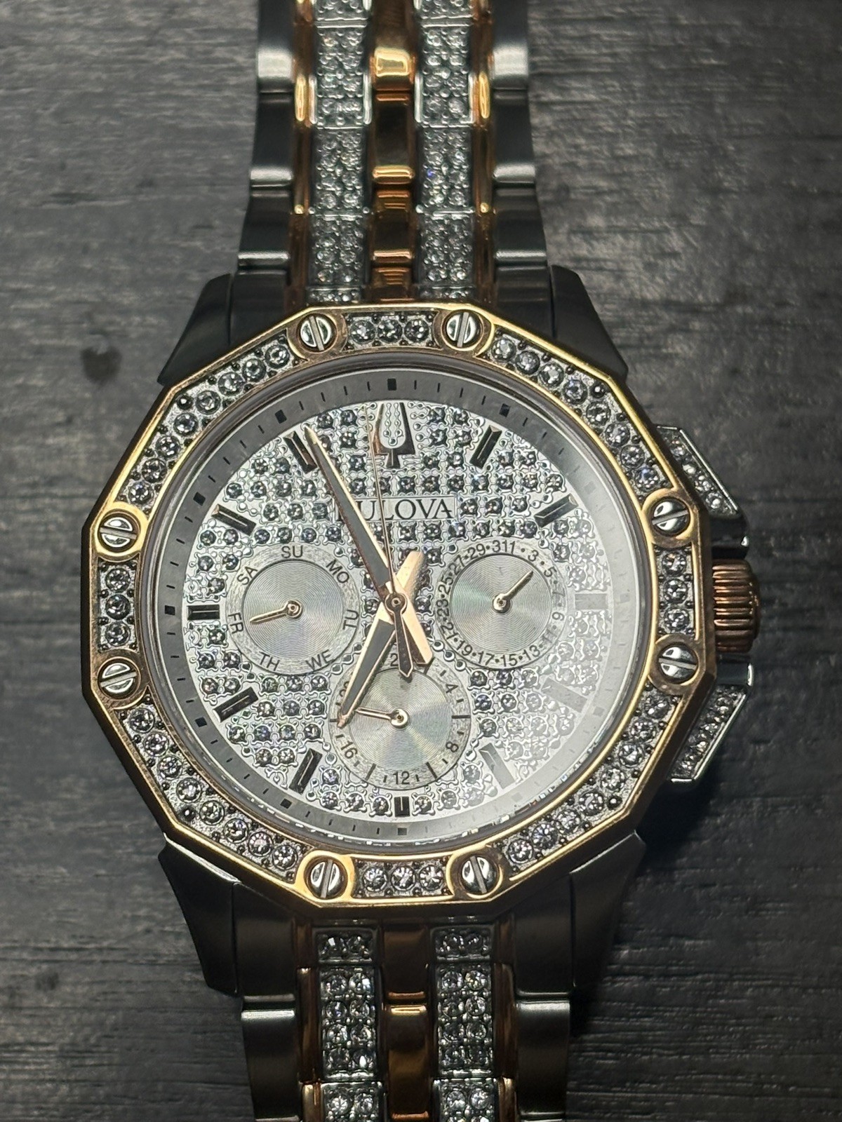 Bulova Octava 41.5mm Two-Tone Stainless Steel Men’s Wristwatch