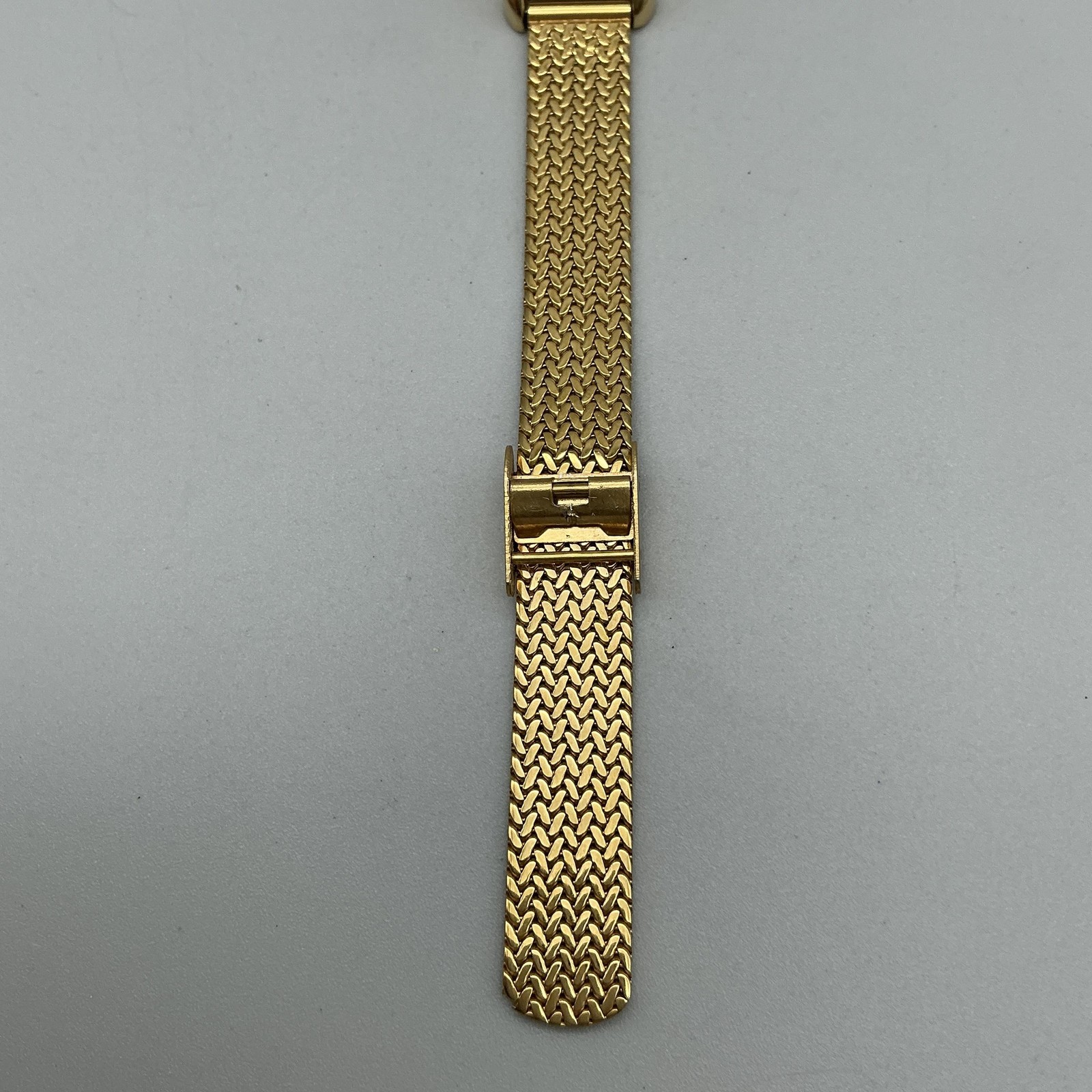 Elgin Womens Watch 35mm Champagne Dial Gold Crystals Mesh Band New Battery