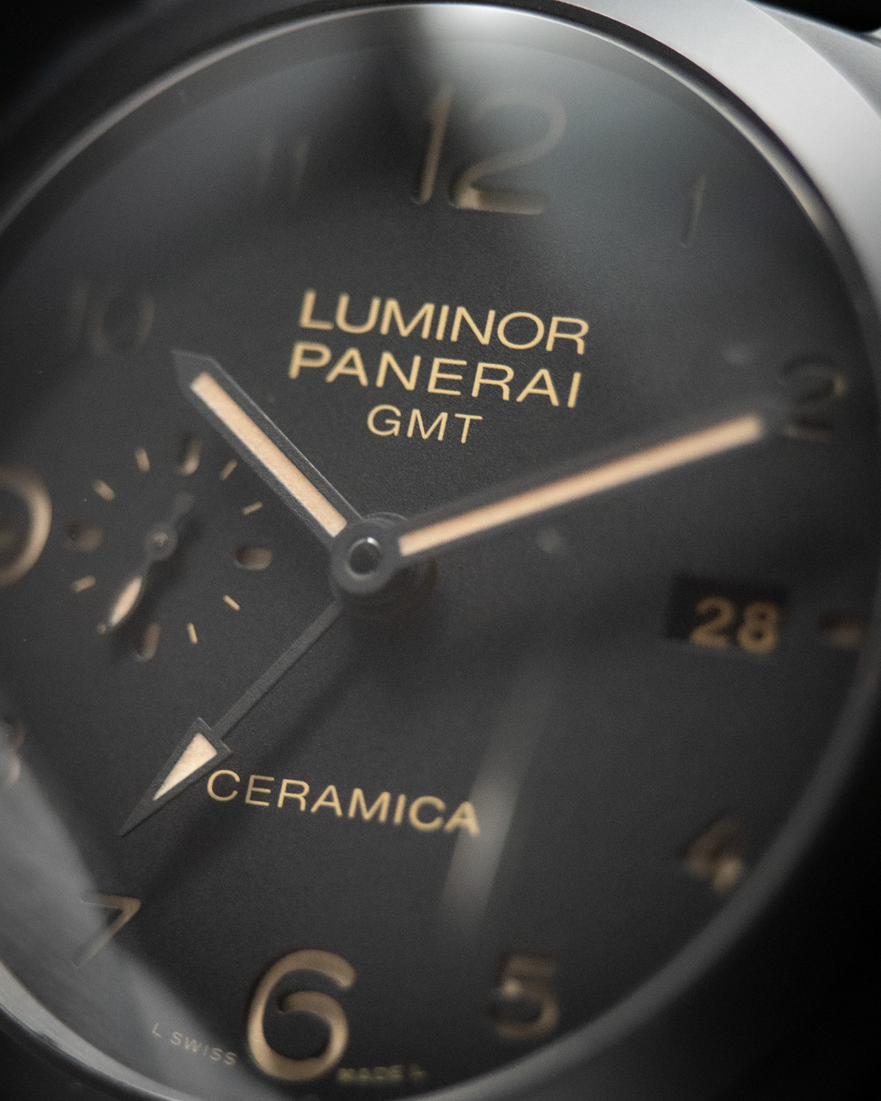 Panerai Luminor GMT Ceramic PAM01441 44mm Black Dial Box & Papers Full Set