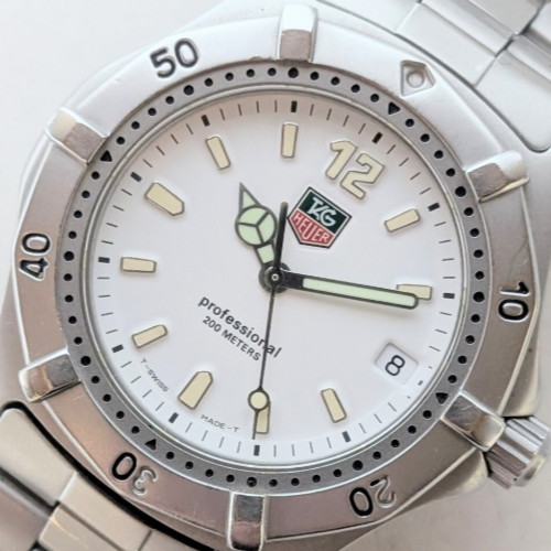 [NEAR MINT] TAG Heuer 2000 Professional WK1111-1 White 38mm Quartz Men’s Watch
