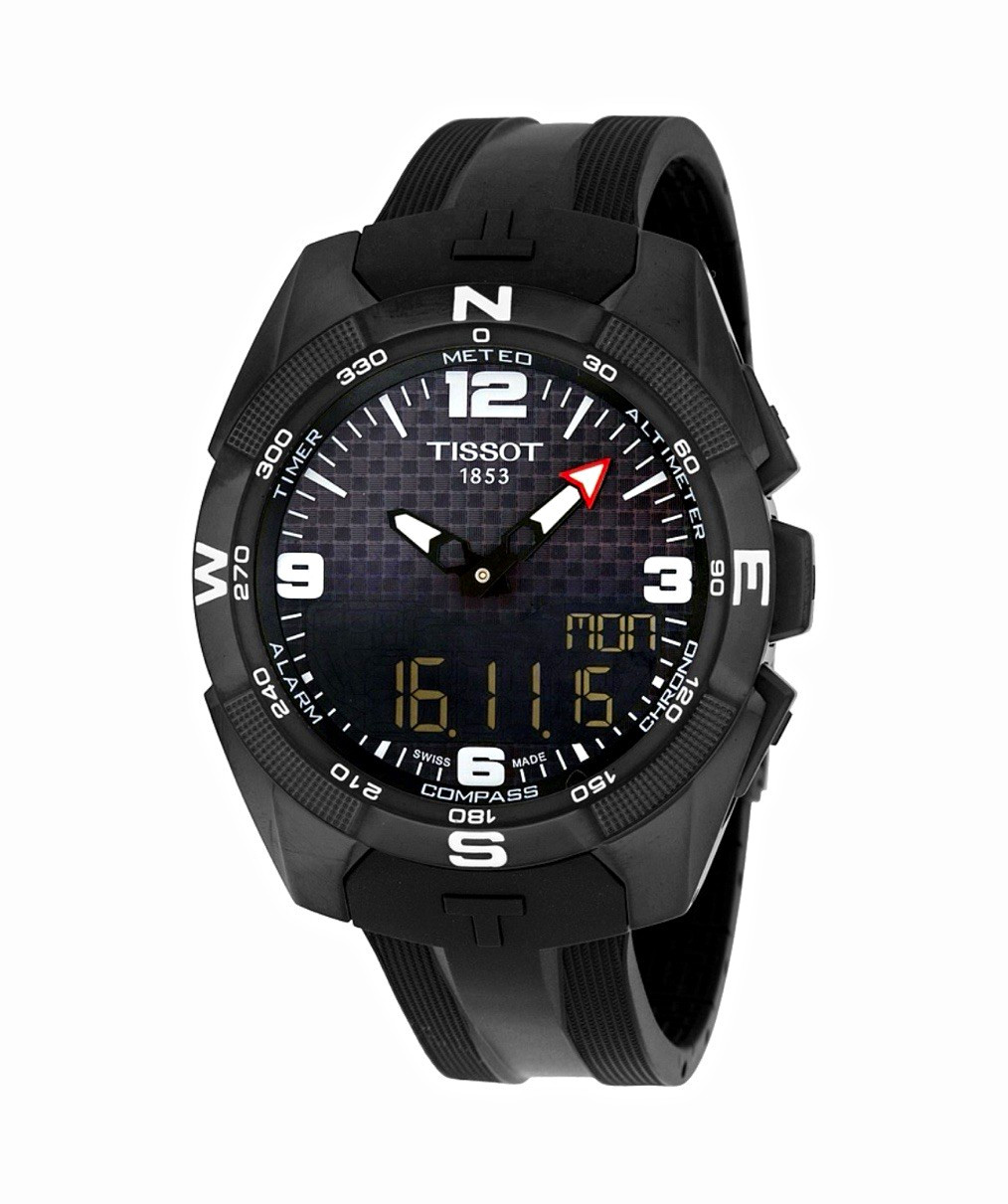 Tissot T-Touch Expert Black Titanium Ana-Digi Quartz Compass 100m 45mm